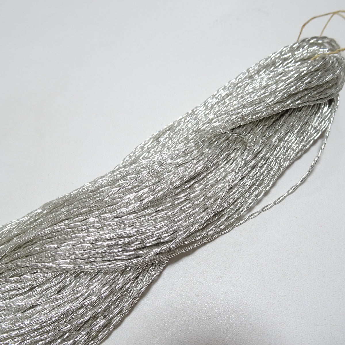Japanese vintage rare Double Twist high class real silver leaf thread ...