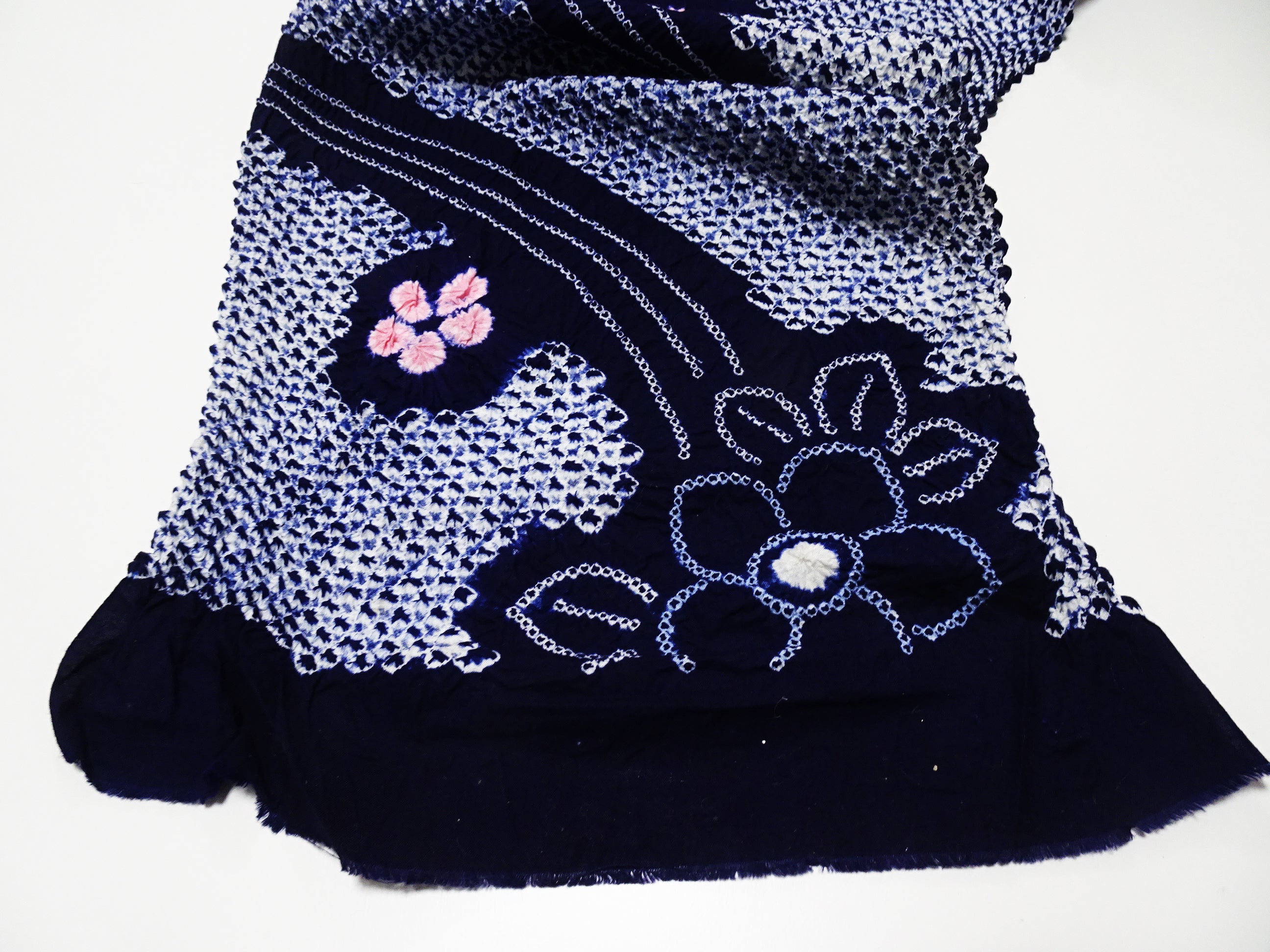 Japanese Vintage Cotton Bolt Arimatsu Narumi Shibori Indigo Dye 11608