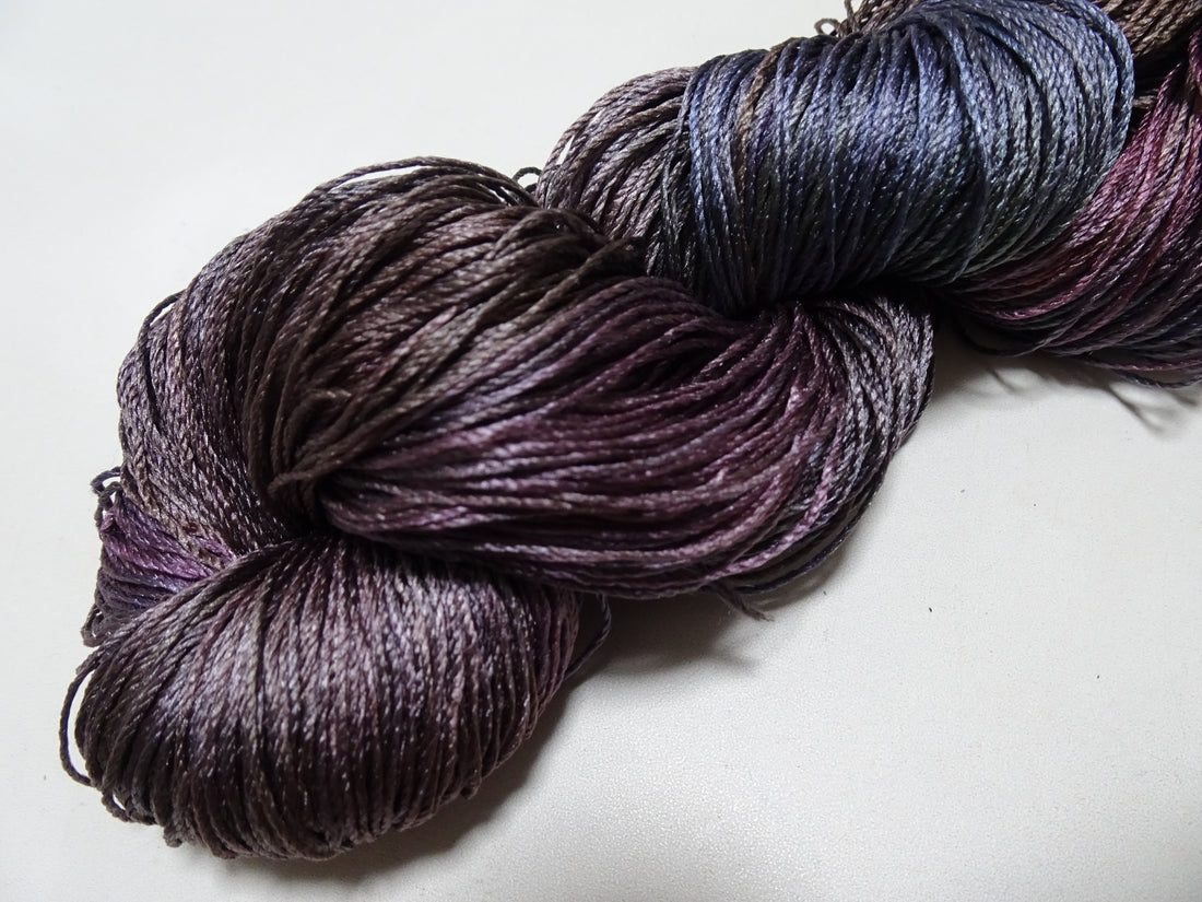 Japanese Tanaka Gen Silk – One-of-a-Kind Hand-Dyed Artistic Silk Thread, Rare Japanese Artisan Yarn, Limited Stock 16497