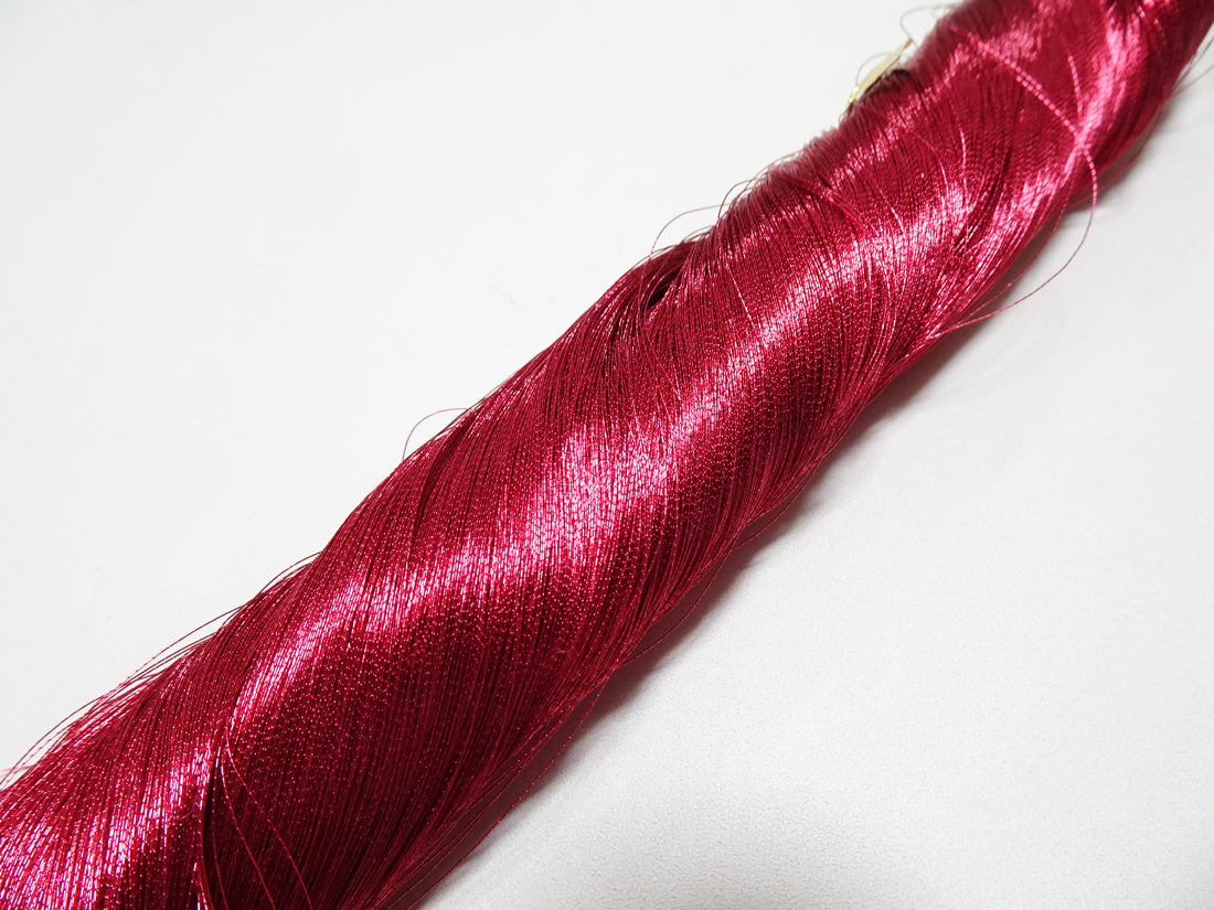 Japanese vintage rare Superb pure silver leaf thread color  P19   2000M