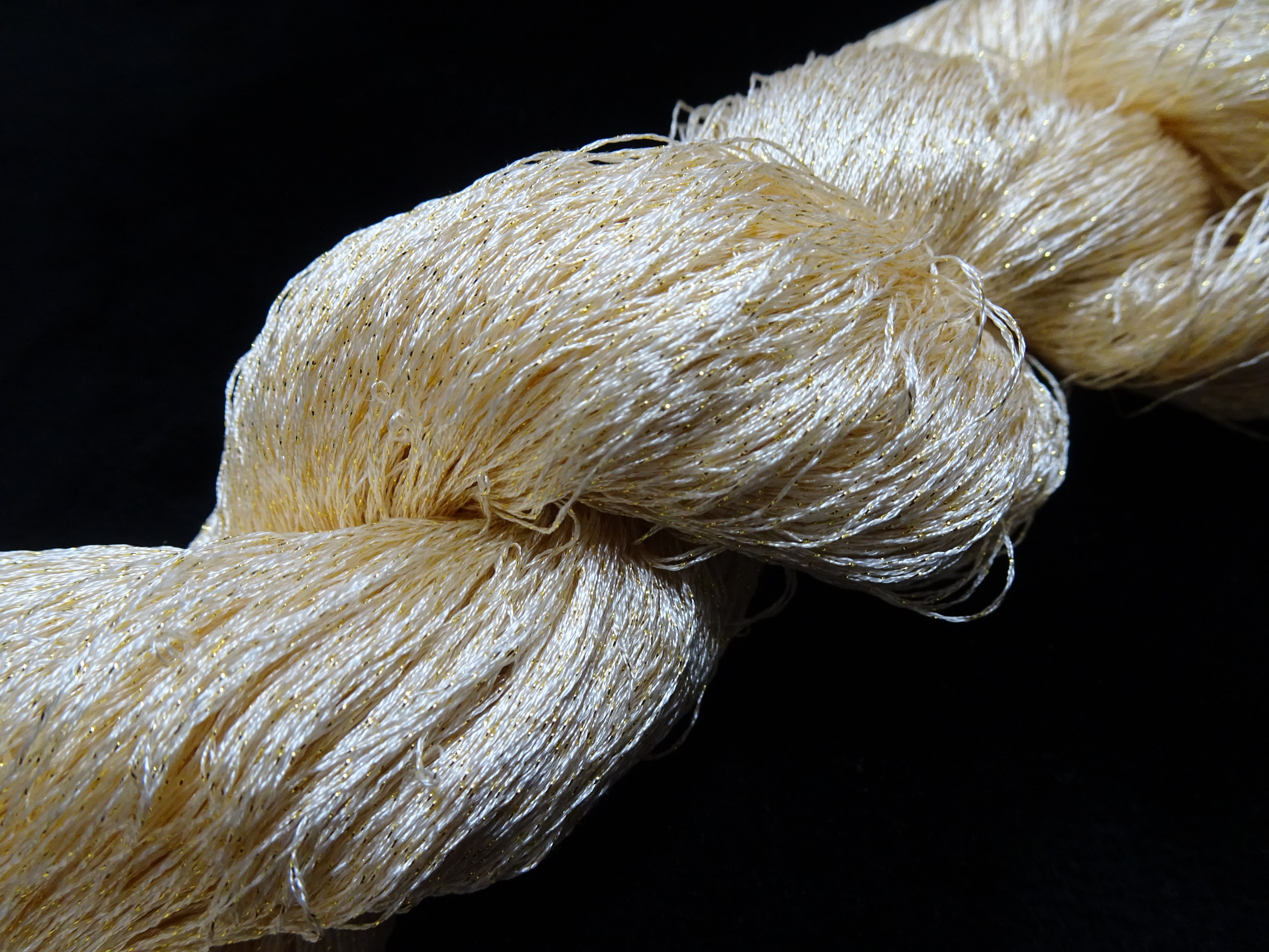 Japanese Vintage High Class Rare Silk Thread Mixture of Gold embroidery 17887