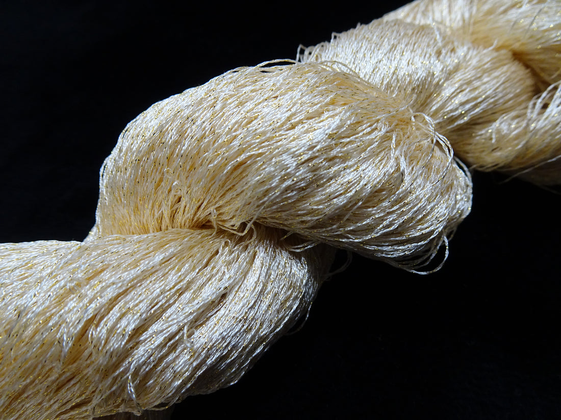 Japanese Vintage High Class Rare Silk Thread Mixture of Gold embroidery 17887