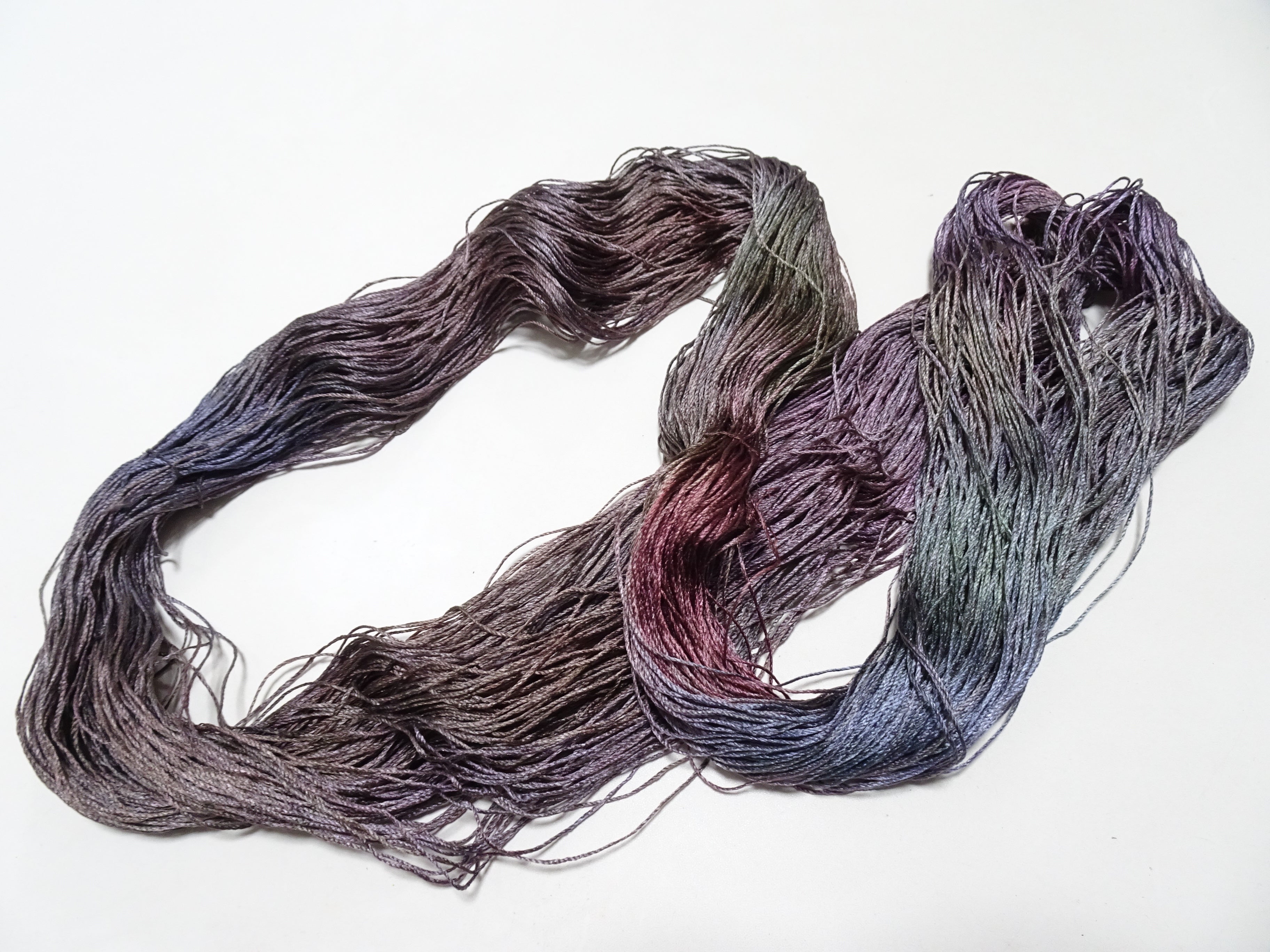 Japanese Tanaka Gen Silk – One-of-a-Kind Hand-Dyed Artistic Silk Thread, Rare Japanese Artisan Yarn, Limited Stock 16497