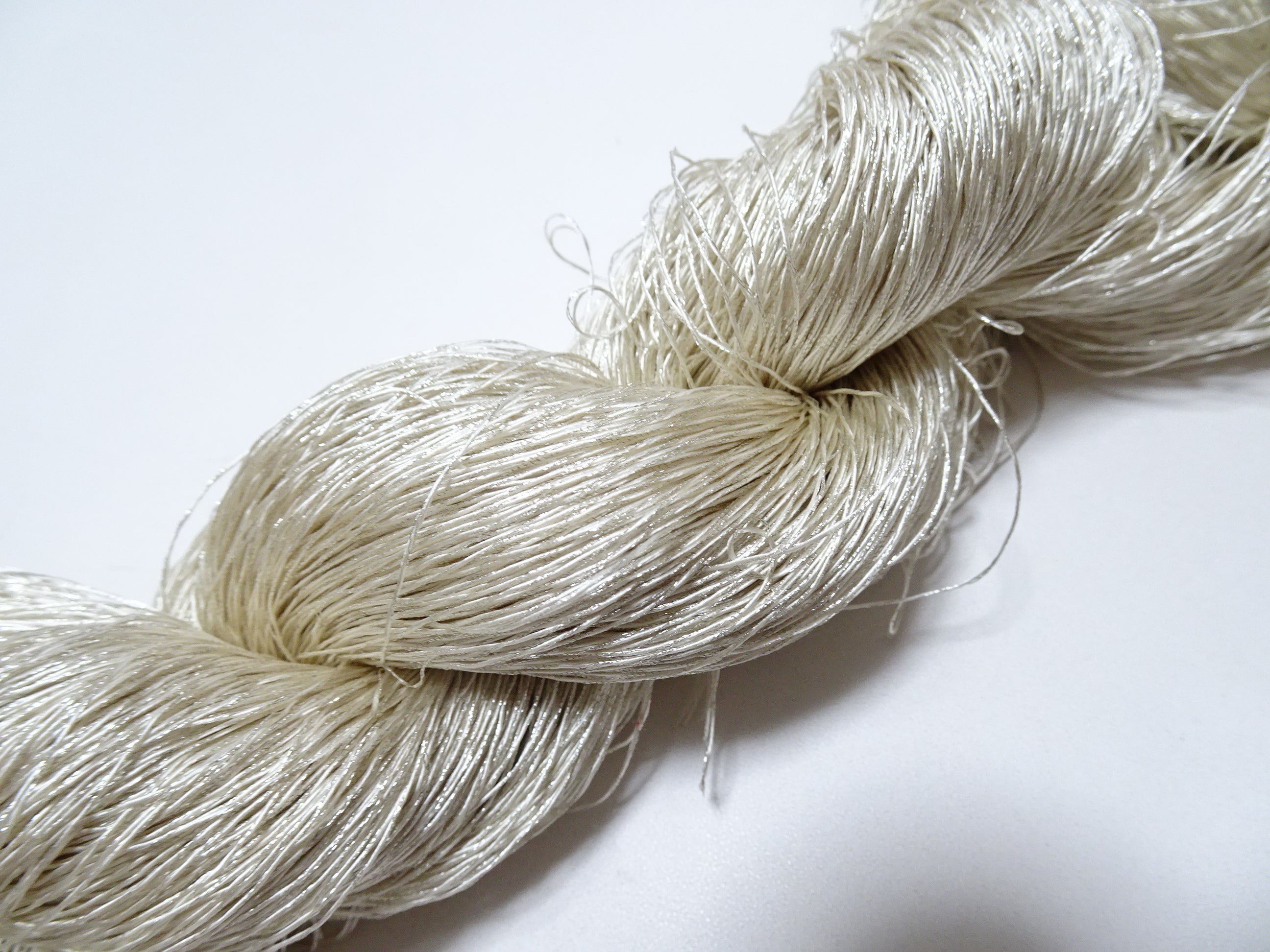 Japanese vintage high class rare silk thread Mixture of Silver embroidery 9505