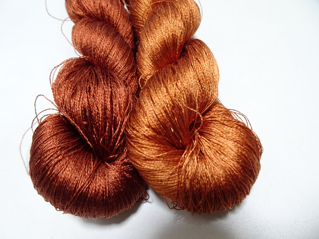 Japanese Vintage Twisted Silk Thread 2sets Embroidery 16943
