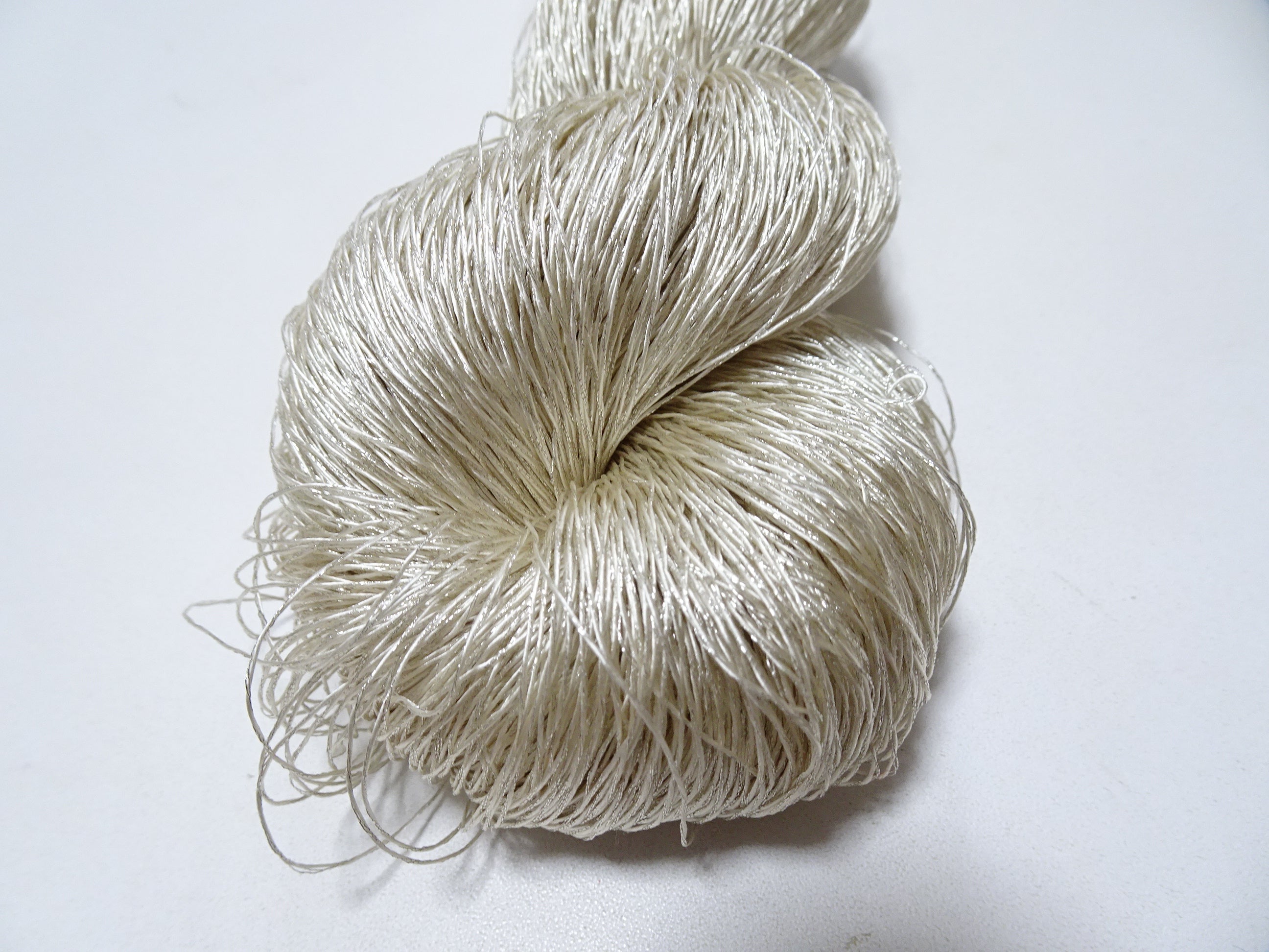 Japanese vintage high class rare silk thread Mixture of Silver embroidery 9505