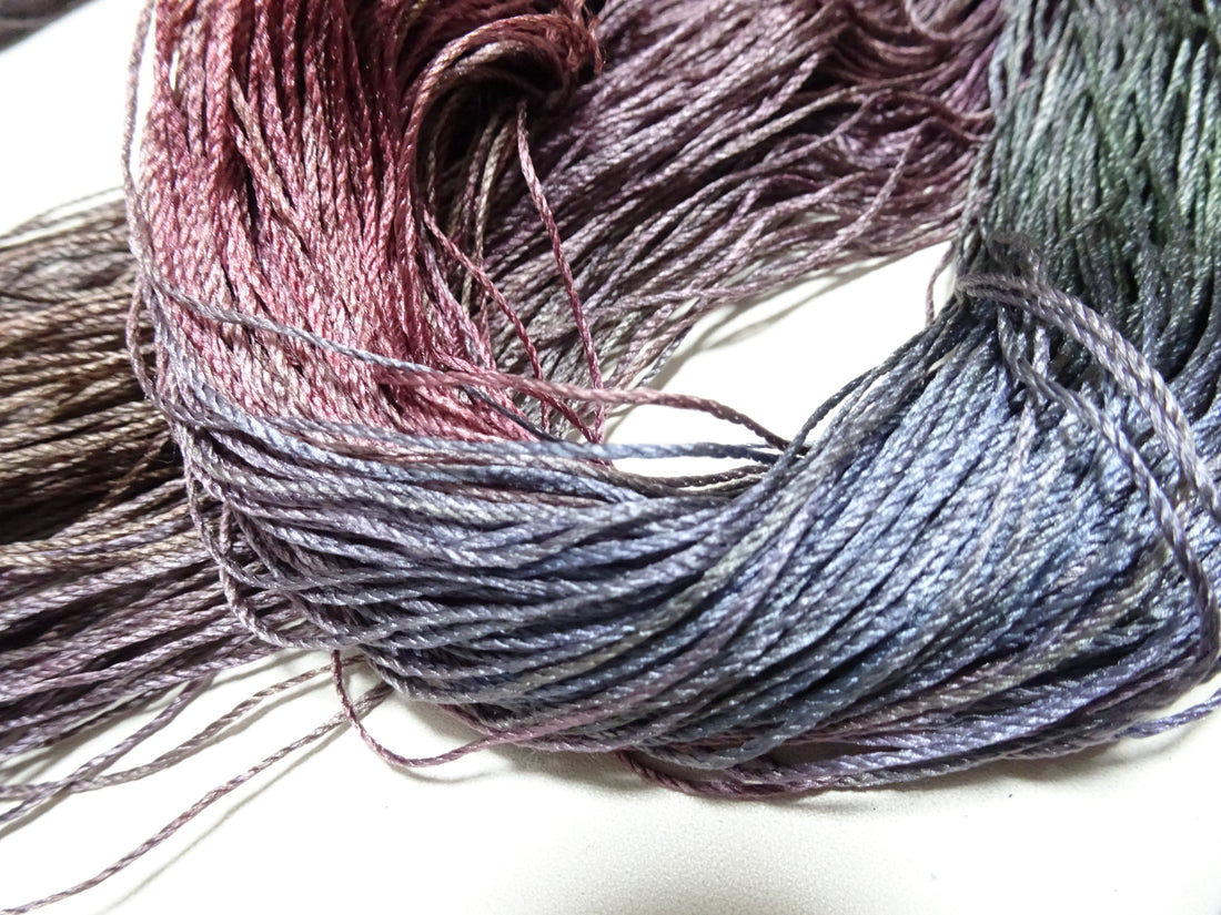 Japanese Tanaka Gen Silk – One-of-a-Kind Hand-Dyed Artistic Silk Thread, Rare Japanese Artisan Yarn, Limited Stock 16497