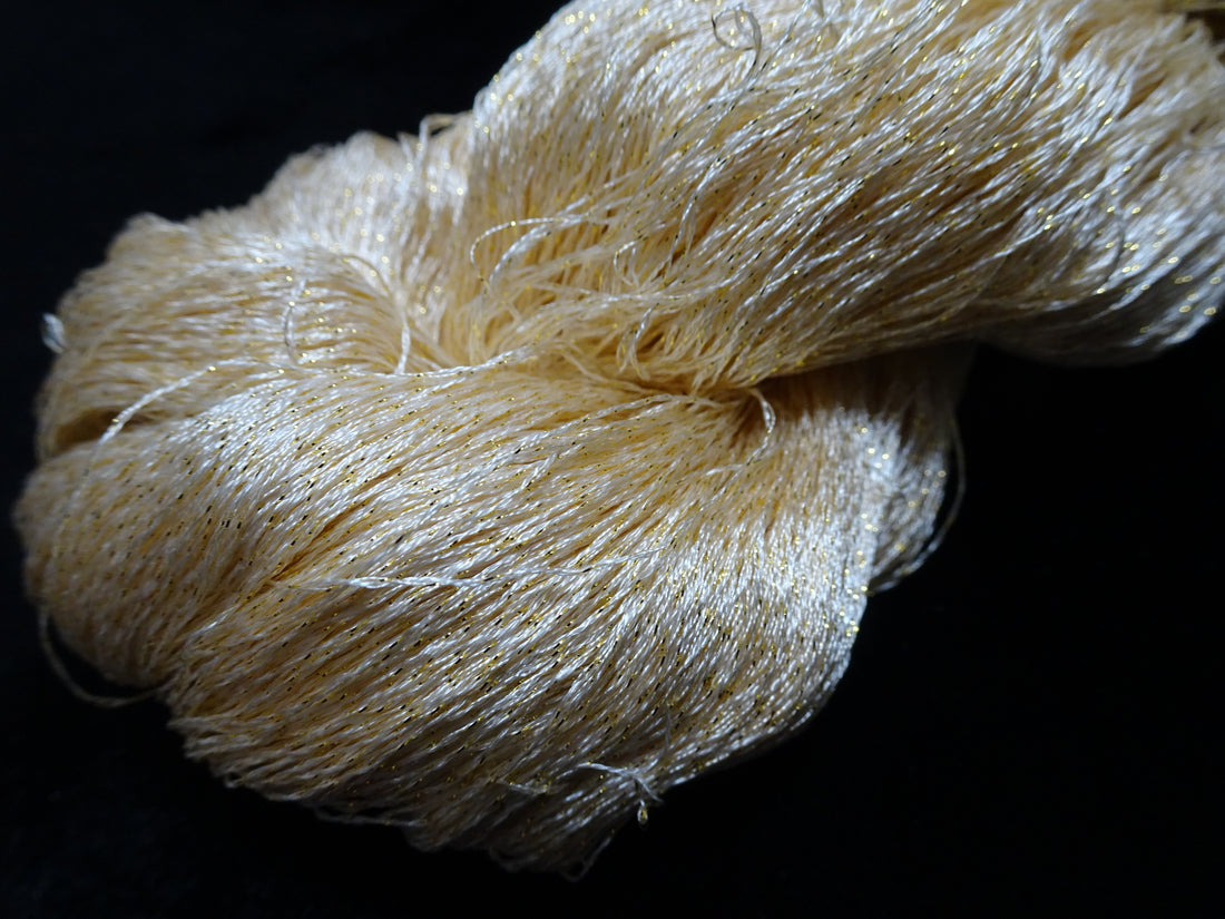 Japanese Vintage High Class Rare Silk Thread Mixture of Gold embroidery 17887