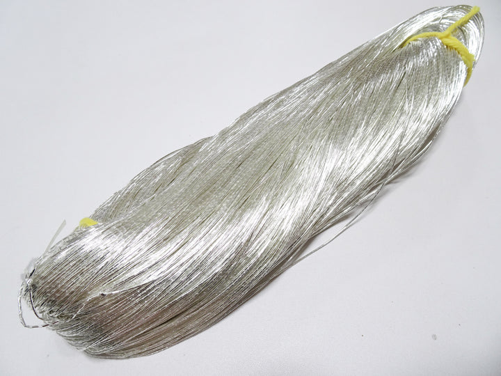 Japanese Vintage Real Silver Leaf Thread Kinkoma Embroidery S10  0.60mm