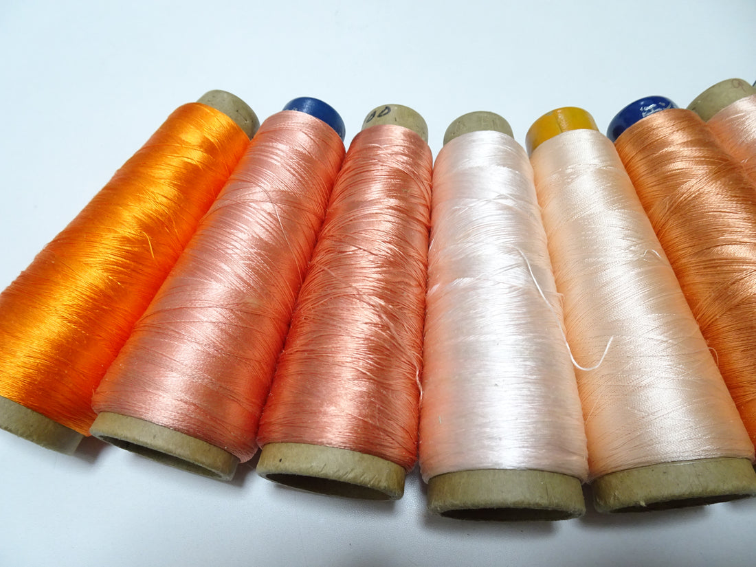 Special Price!! Japanese vintage silk thread 10sets embroidery Over 6,000 meters  16356