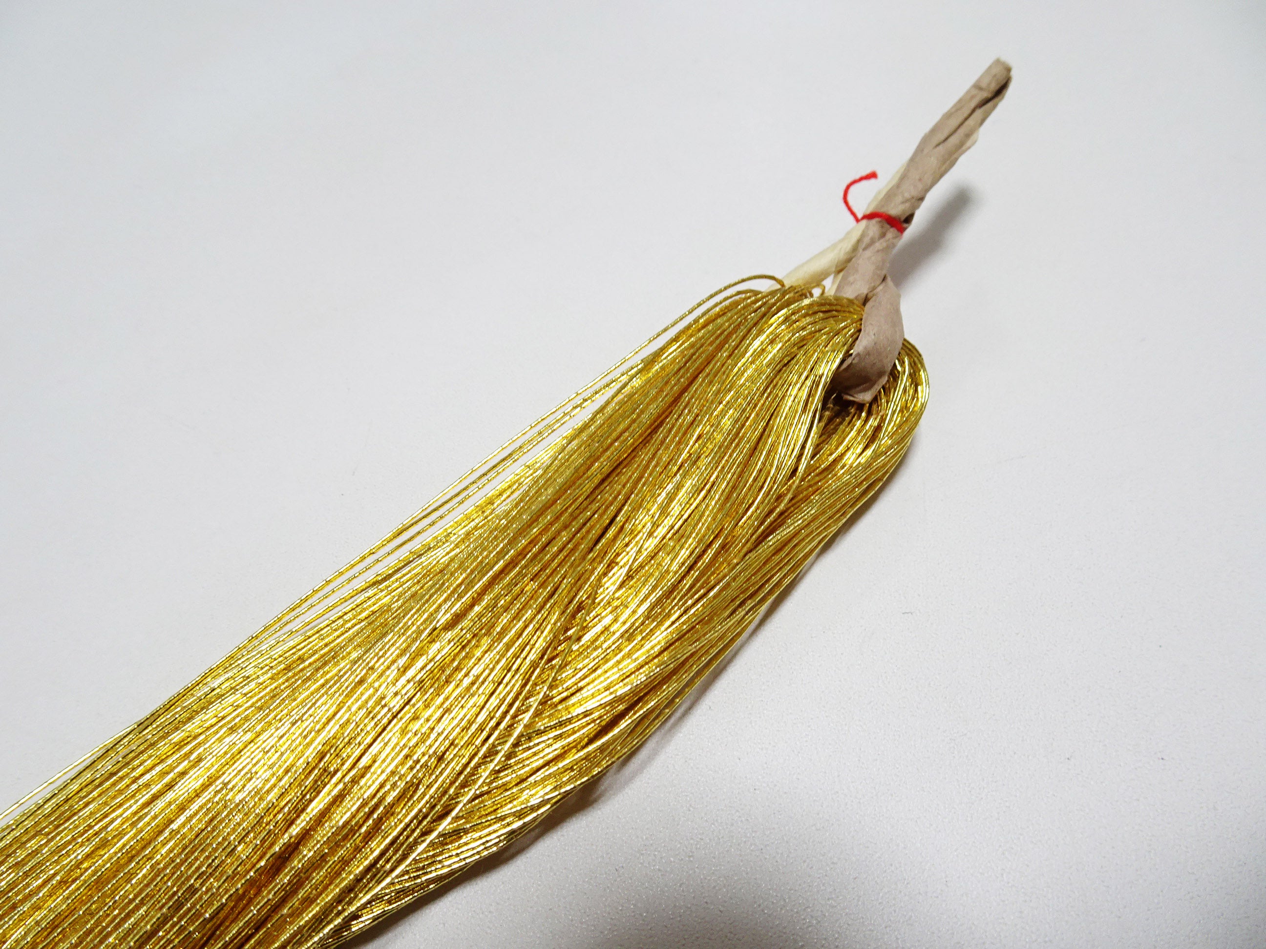 Limited 29 Special Price! Japanese Vintage Rare Superb 24K gold leaf thread embroidery  0.50mm