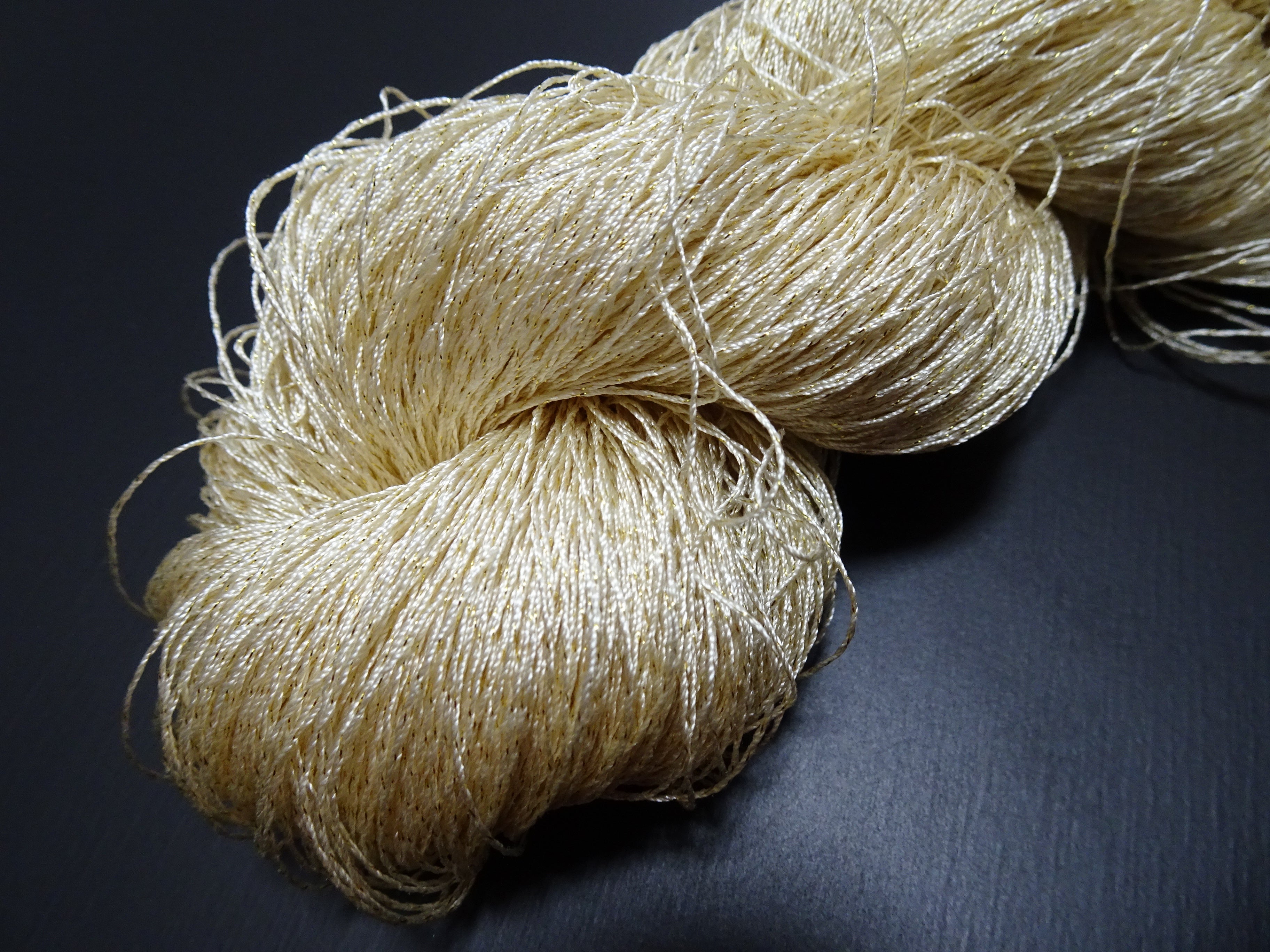 Japanese Vintage High Class Rare Silk Thread Mixture of Gold embroidery 17686