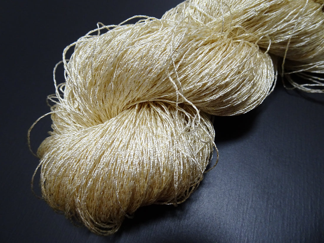 Japanese Vintage High Class Rare Silk Thread Mixture of Gold embroidery 17686
