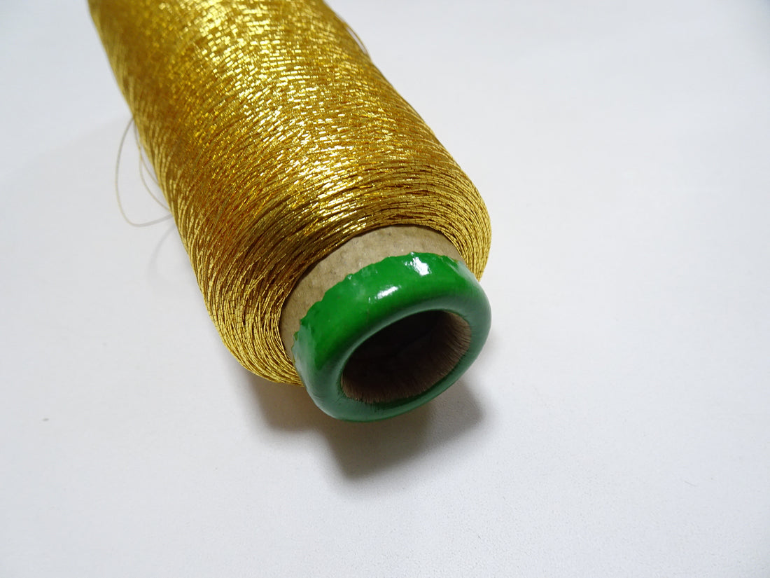 Japanese vintage Superb gold leaf thread 311  embroidery 1000M  0.30mm