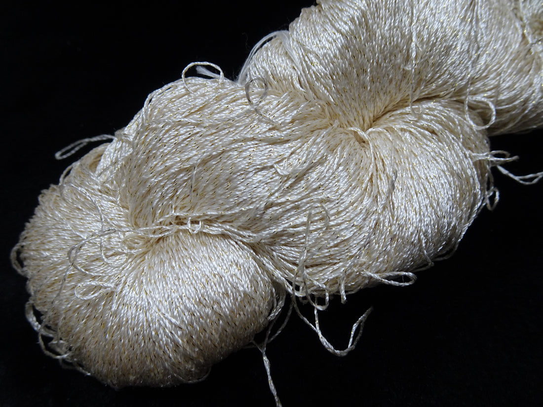 Japanese Vintage High Class Rare Silk Thread Mixture of Gold embroidery 17888