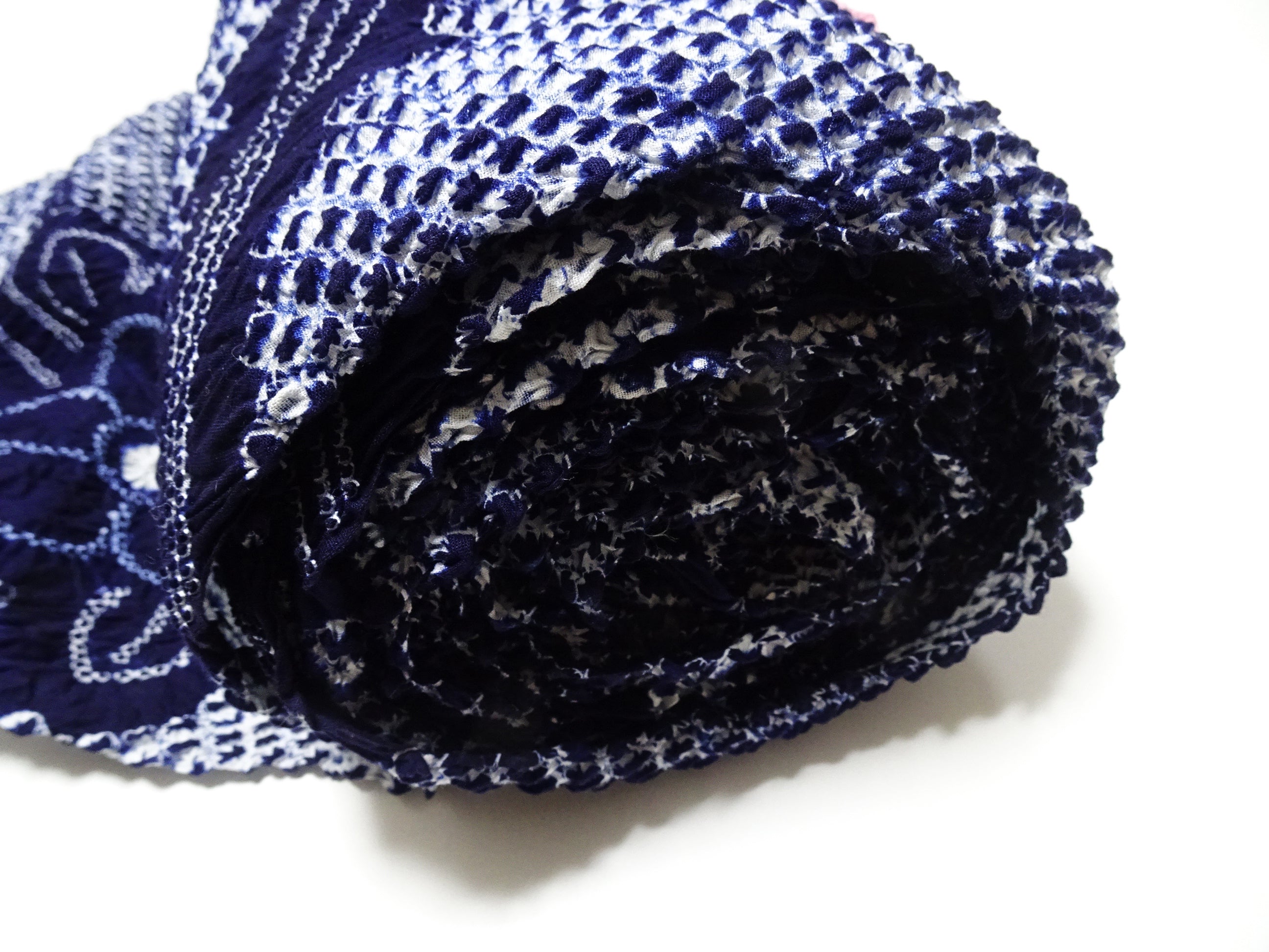 Japanese Vintage Cotton Bolt Arimatsu Narumi Shibori Indigo Dye 11608