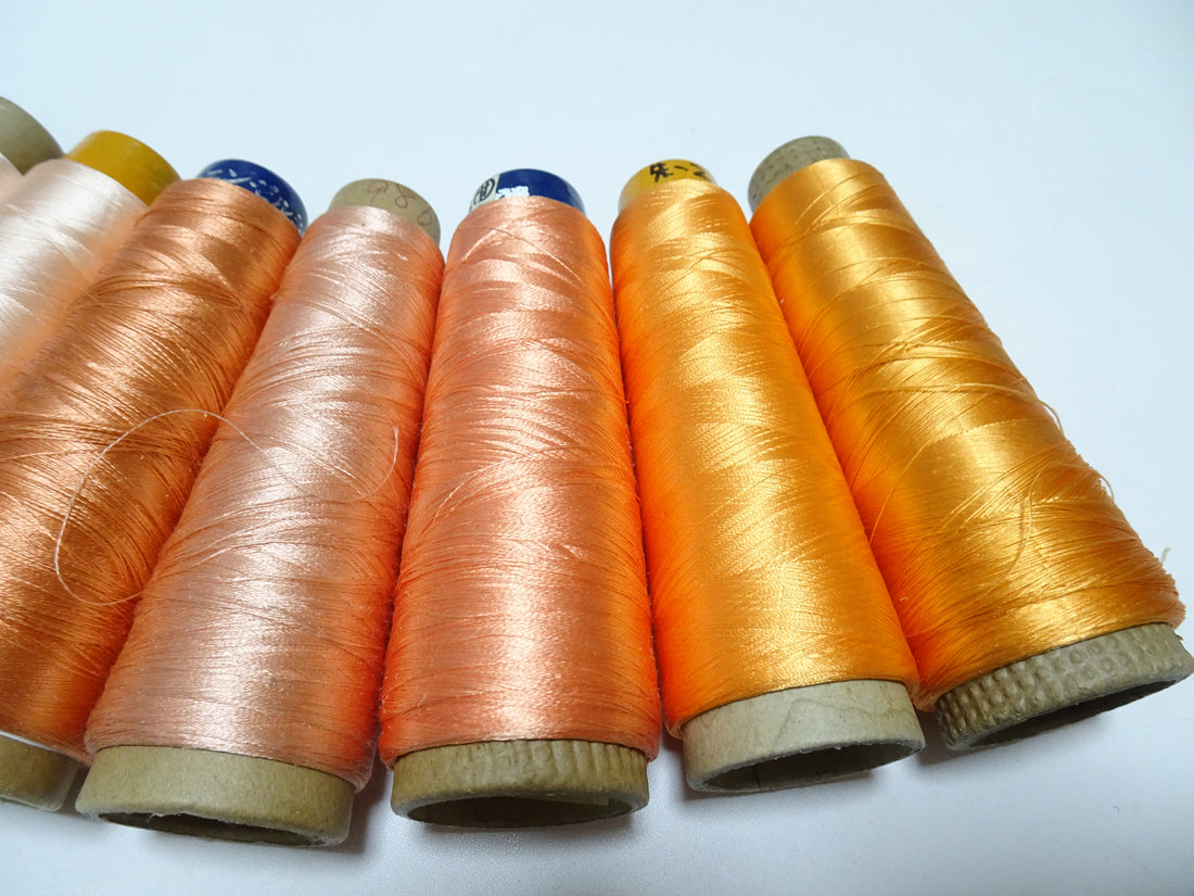 Special Price!! Japanese vintage silk thread 10sets embroidery Over 6,000 meters  16356