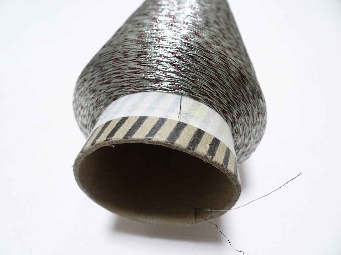 Super Special price! Japanese vintage metallic lame thread embroidery 5000M 9333