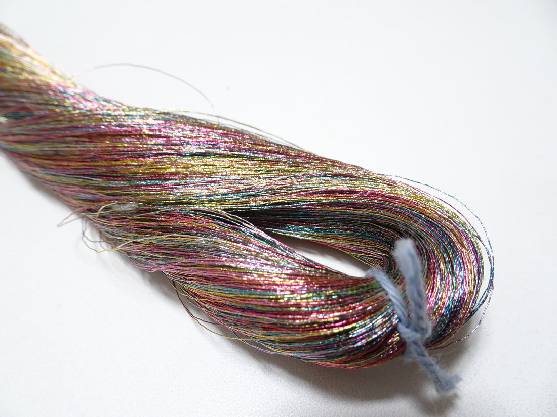 Japanese vintage high class aluminum leaf thread raten 8 embroidery 1000M
