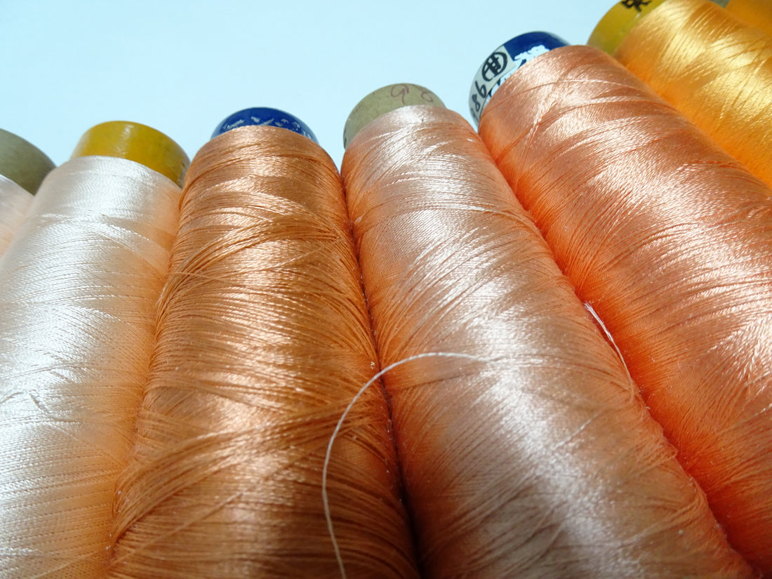 Special Price!! Japanese vintage silk thread 10sets embroidery Over 6,000 meters  16356