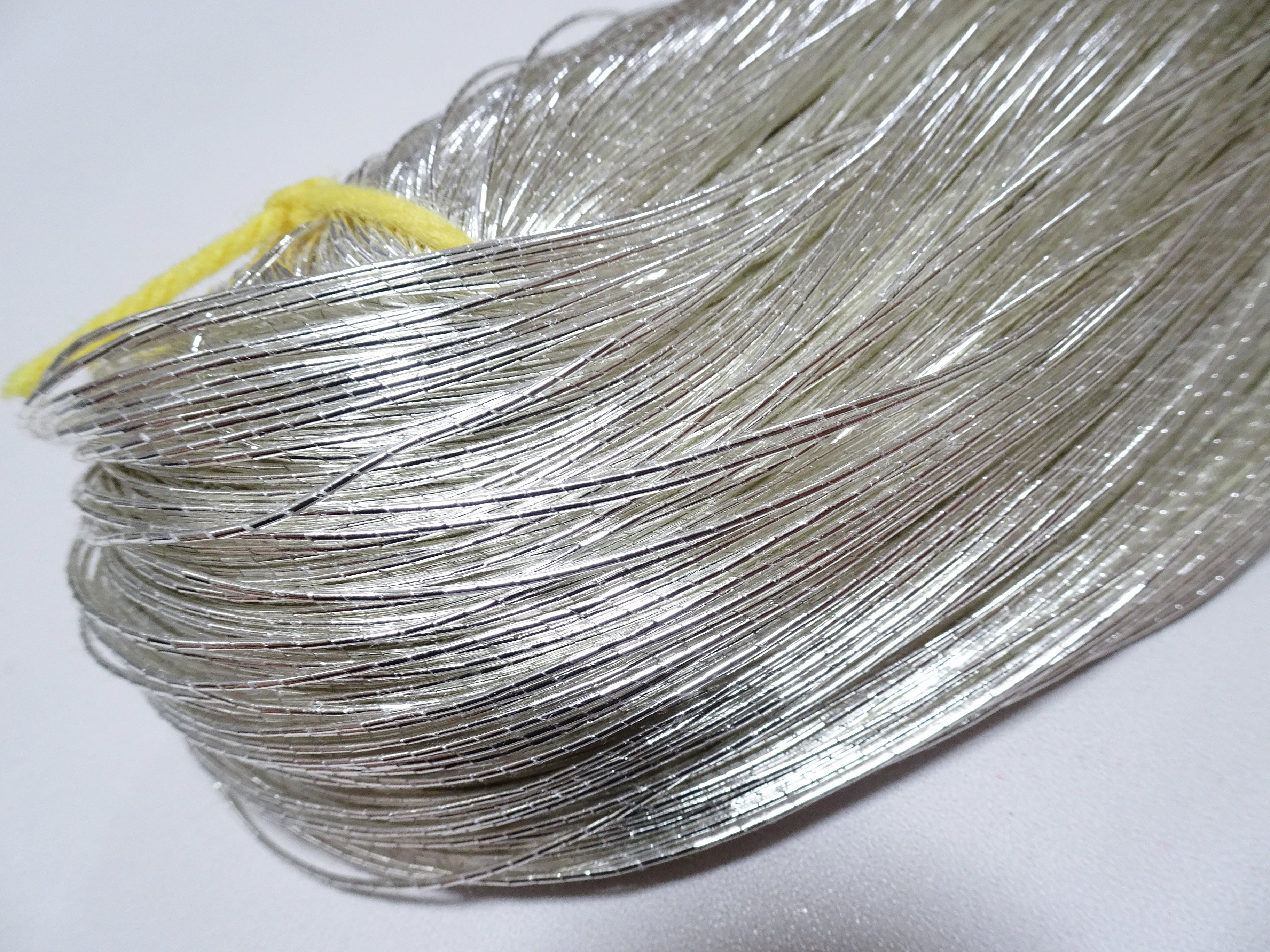 Japanese Vintage Real Silver Leaf Thread Kinkoma Embroidery S10  0.60mm