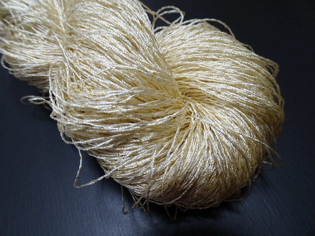 Japanese Vintage High Class Rare Silk Thread Mixture of Gold embroidery 17686