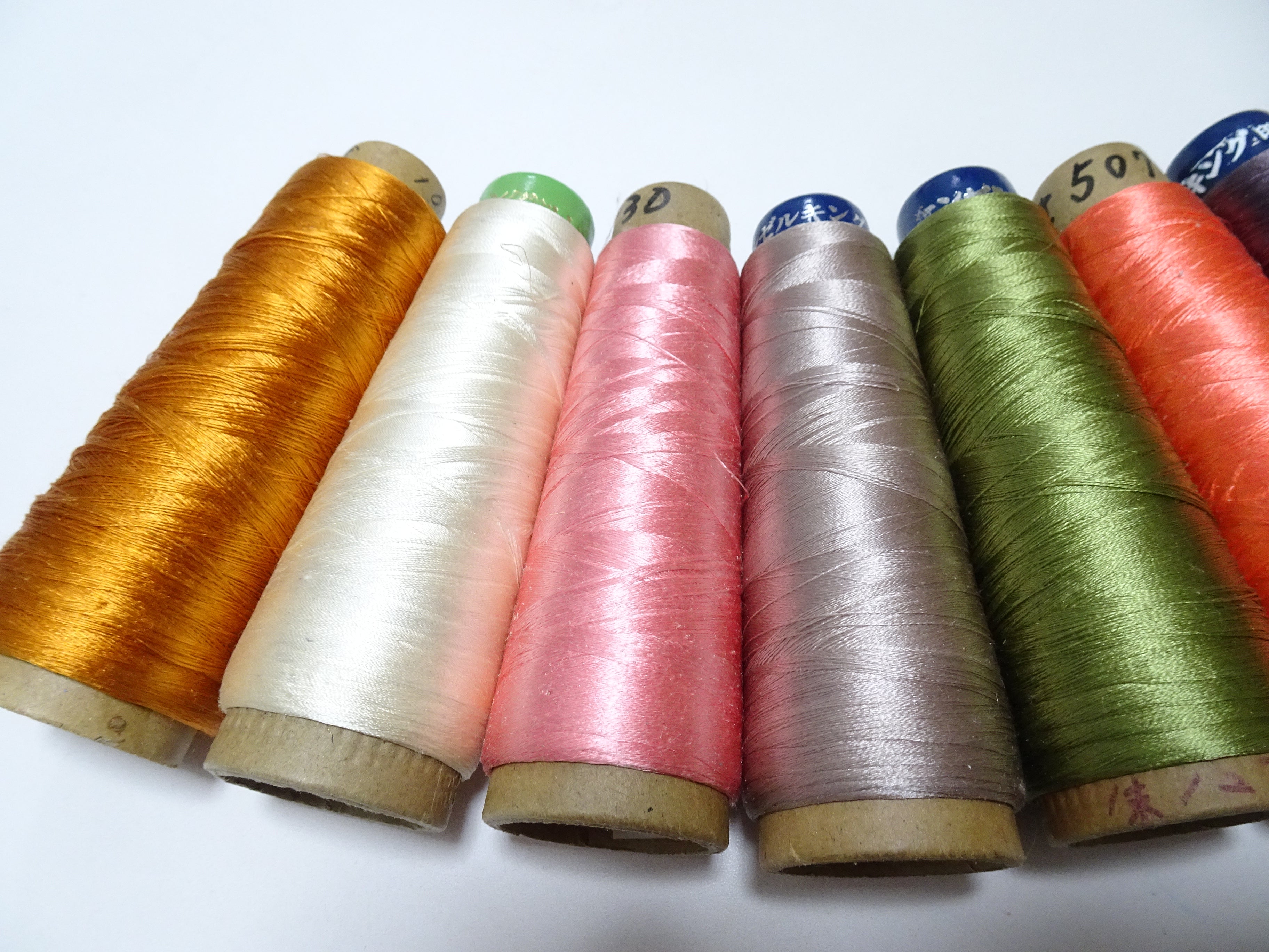 Special Price!! Japanese vintage silk thread 10sets embroidery Over 6,000 meters  16357