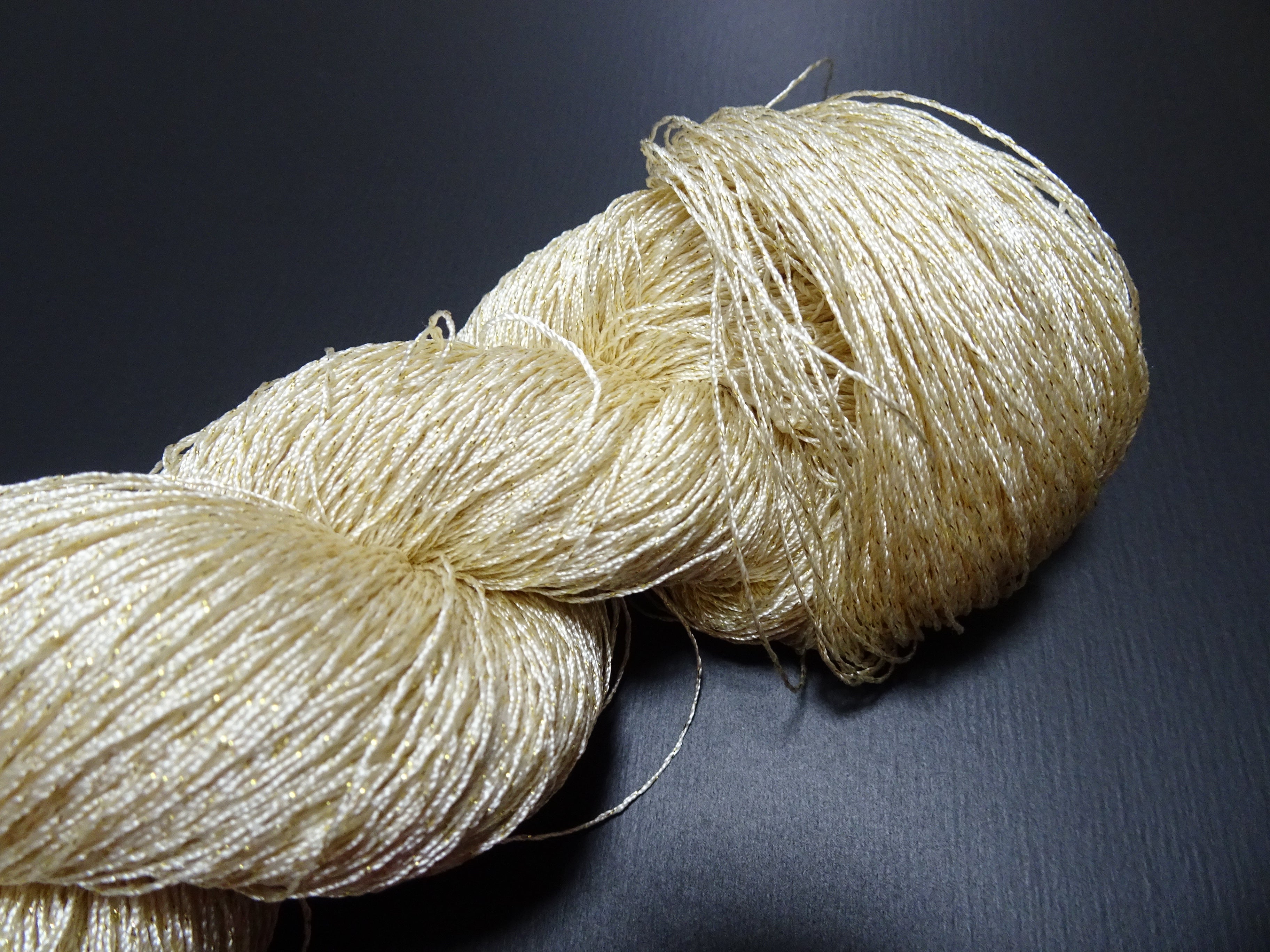 Japanese Vintage High Class Rare Silk Thread Mixture of Gold embroidery 17687