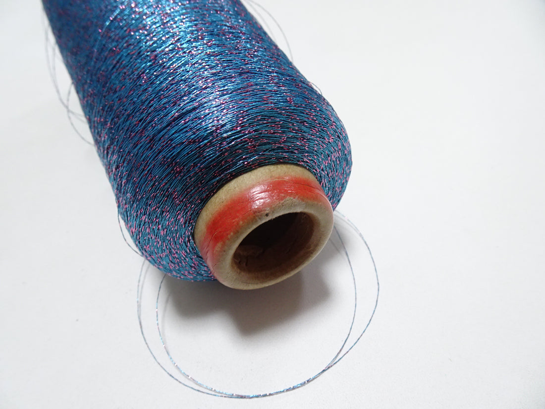 Super Special price! Japanese vintage metallic lame thread embroidery 5000M 9334