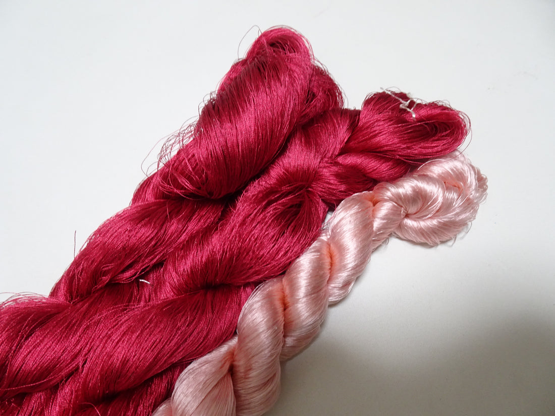 Japanese vintage silk thread 3sets embroidery 8465