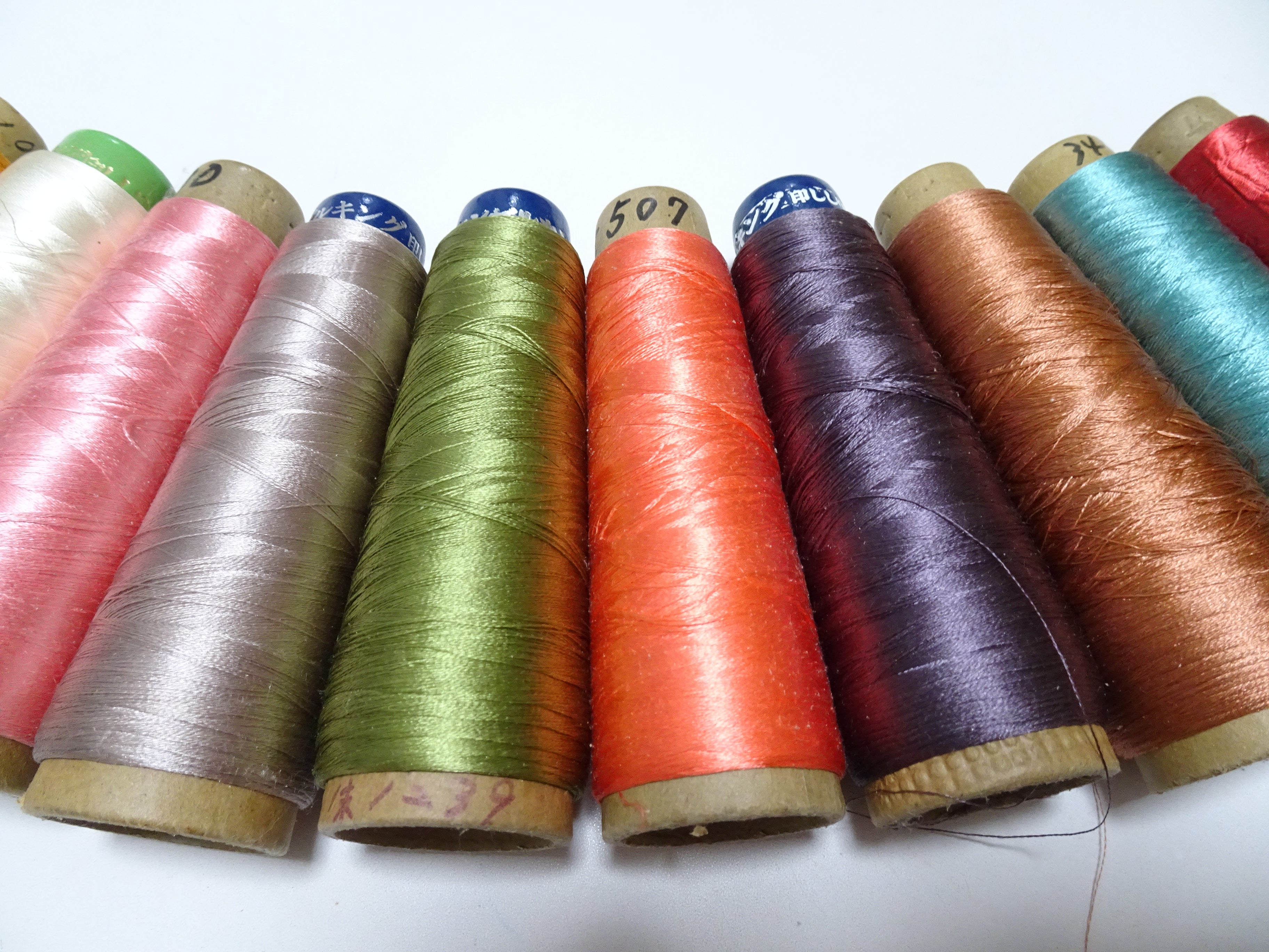 Special Price!! Japanese vintage silk thread 10sets embroidery Over 6,000 meters  16357