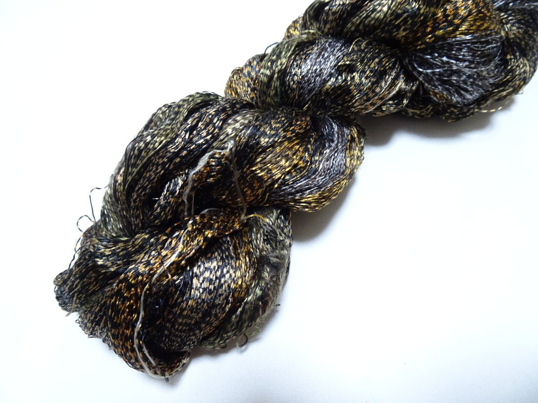 Japanese Vintage Super Rare Mud Dyeing kasuri loose Twisted Silk Thread Various Sets Embroidery & weave 15504