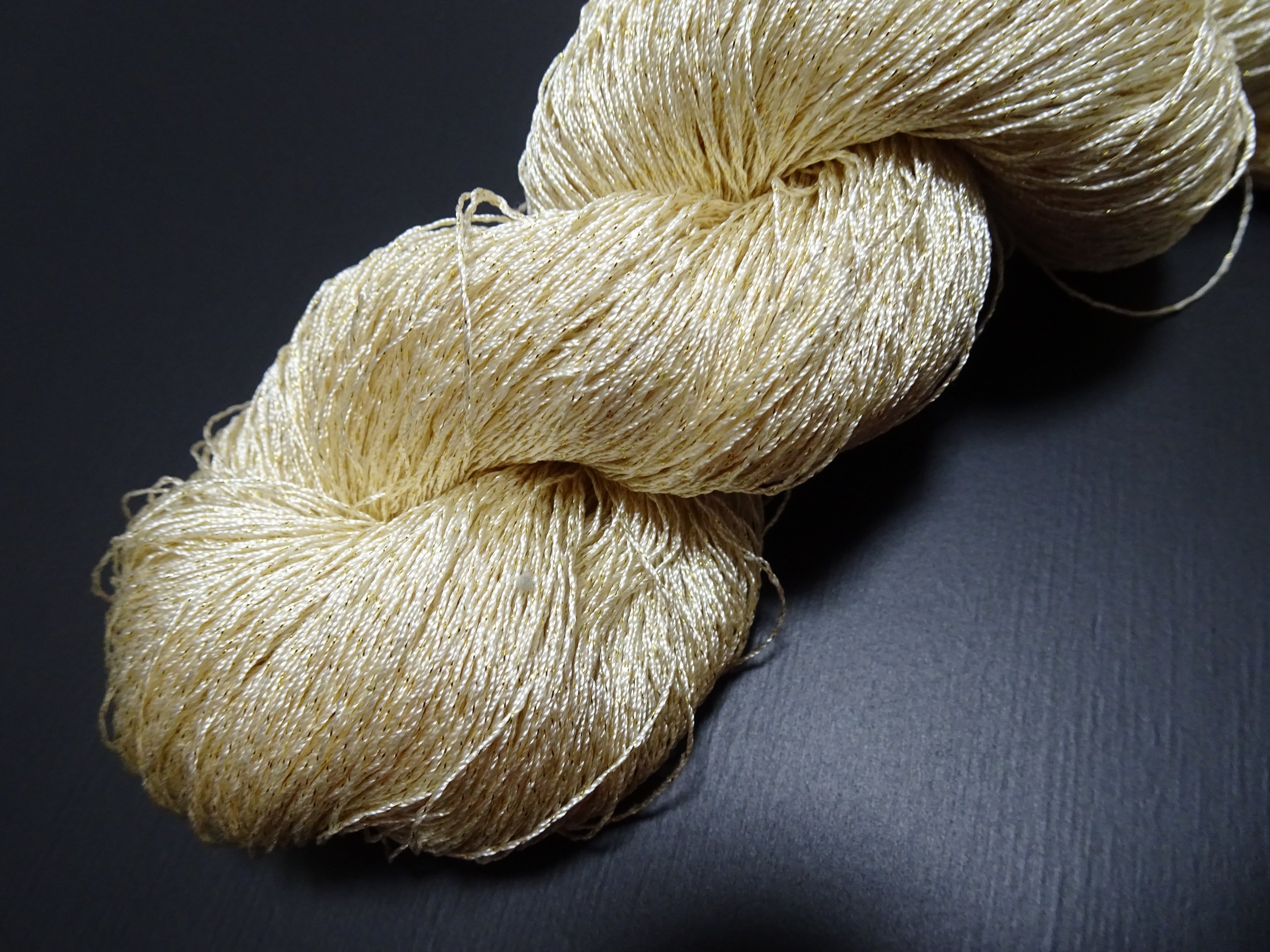 Japanese Vintage High Class Rare Silk Thread Mixture of Gold embroidery 17687
