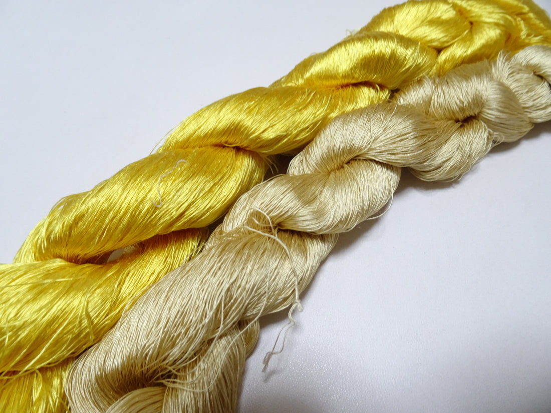 Japanese Vintage loose Twisted Silk Thread 2sets Embroidery 14528