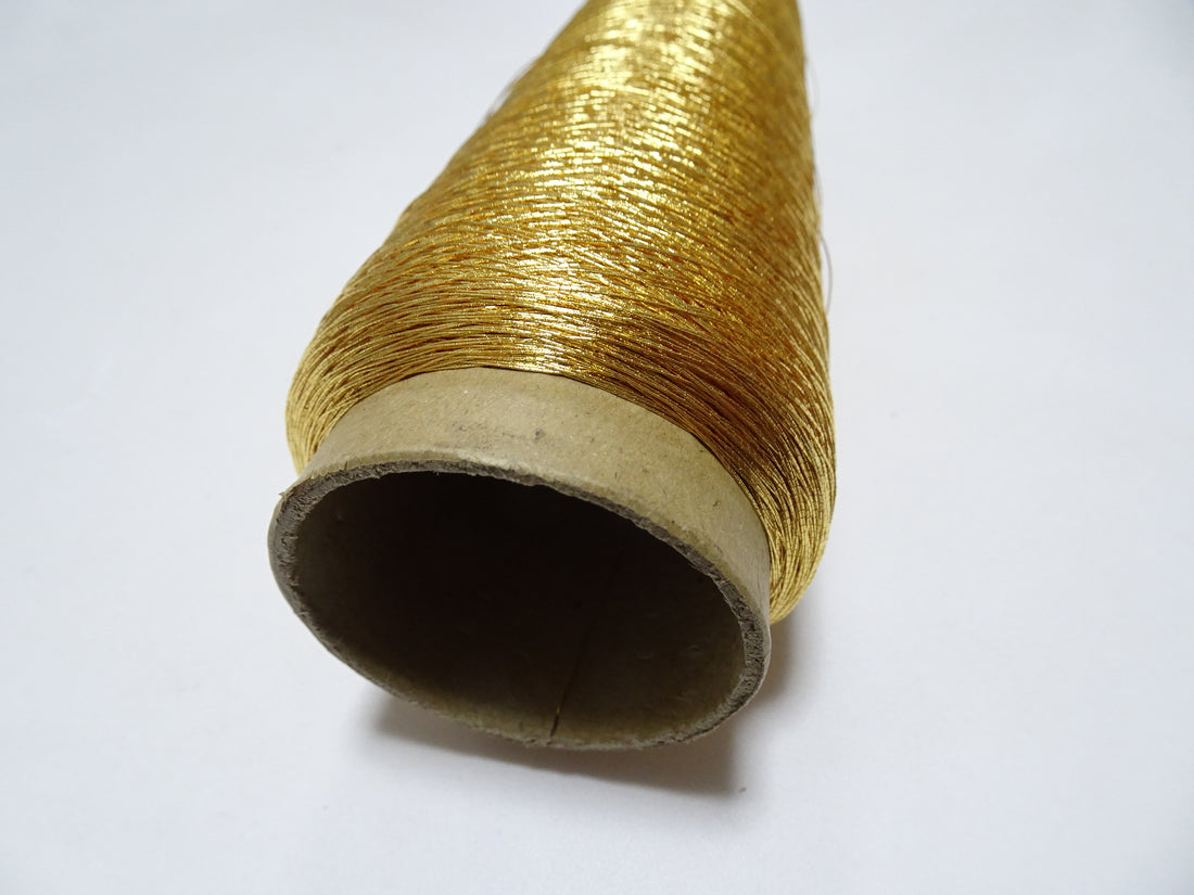 Japanese vintage Superb gold leaf thread 312  embroidery 1000M  0.30mm