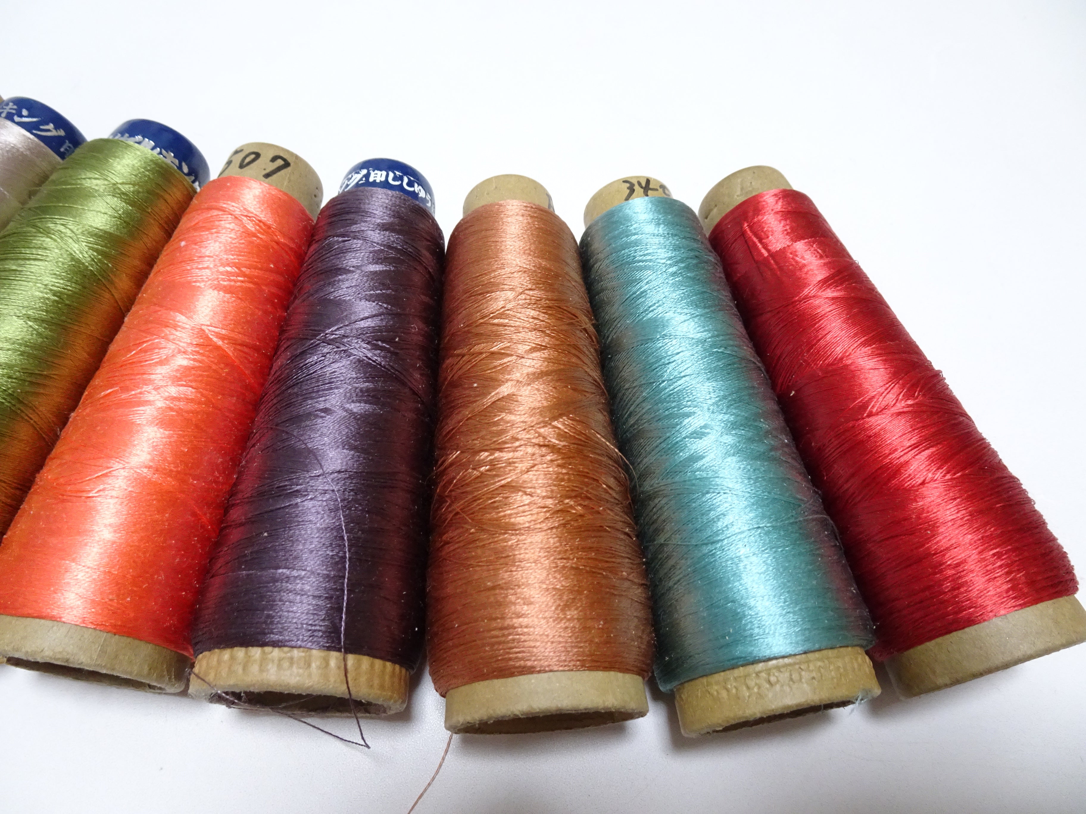 Special Price!! Japanese vintage silk thread 10sets embroidery Over 6,000 meters  16357