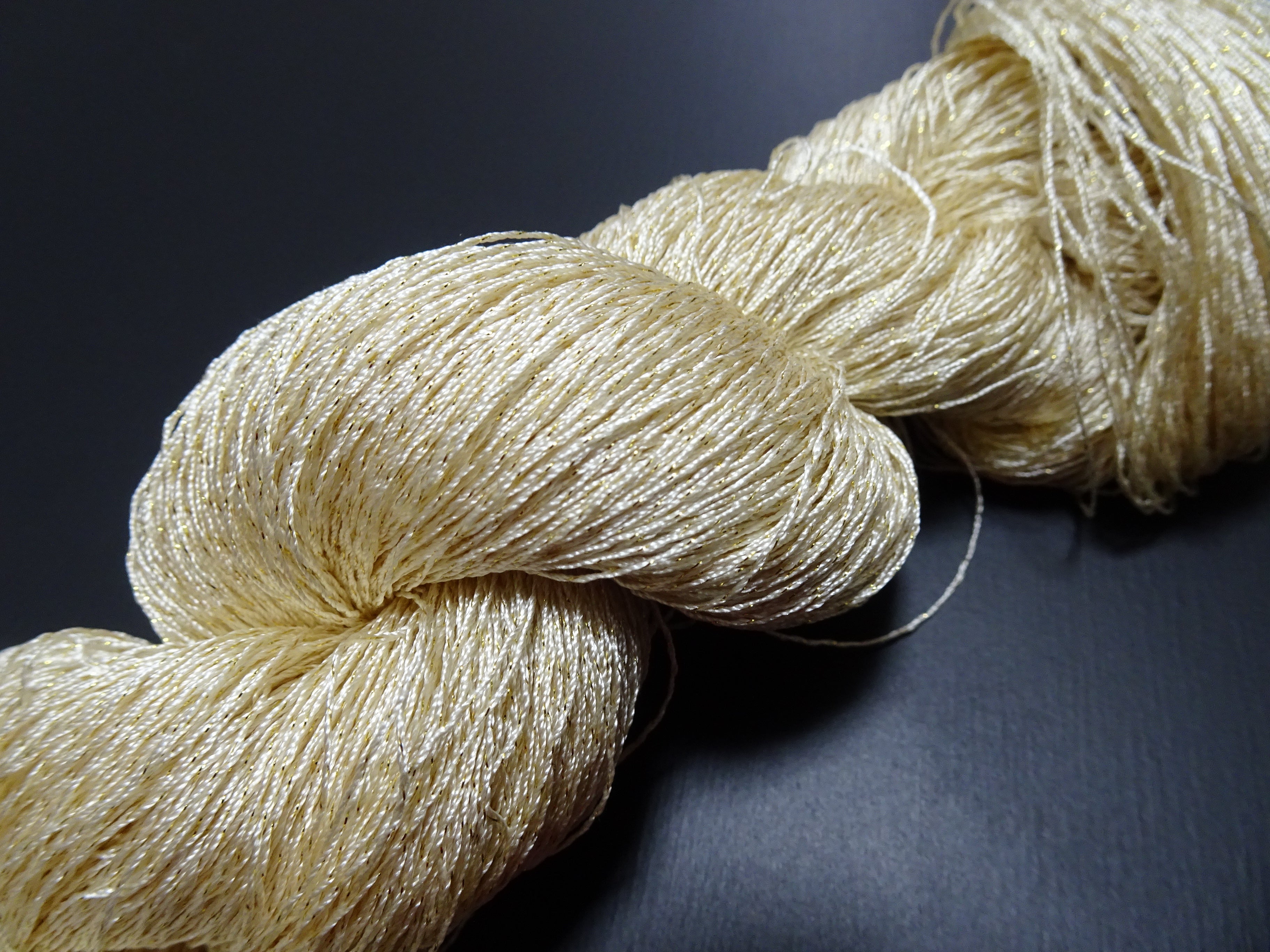 Japanese Vintage High Class Rare Silk Thread Mixture of Gold embroidery 17687