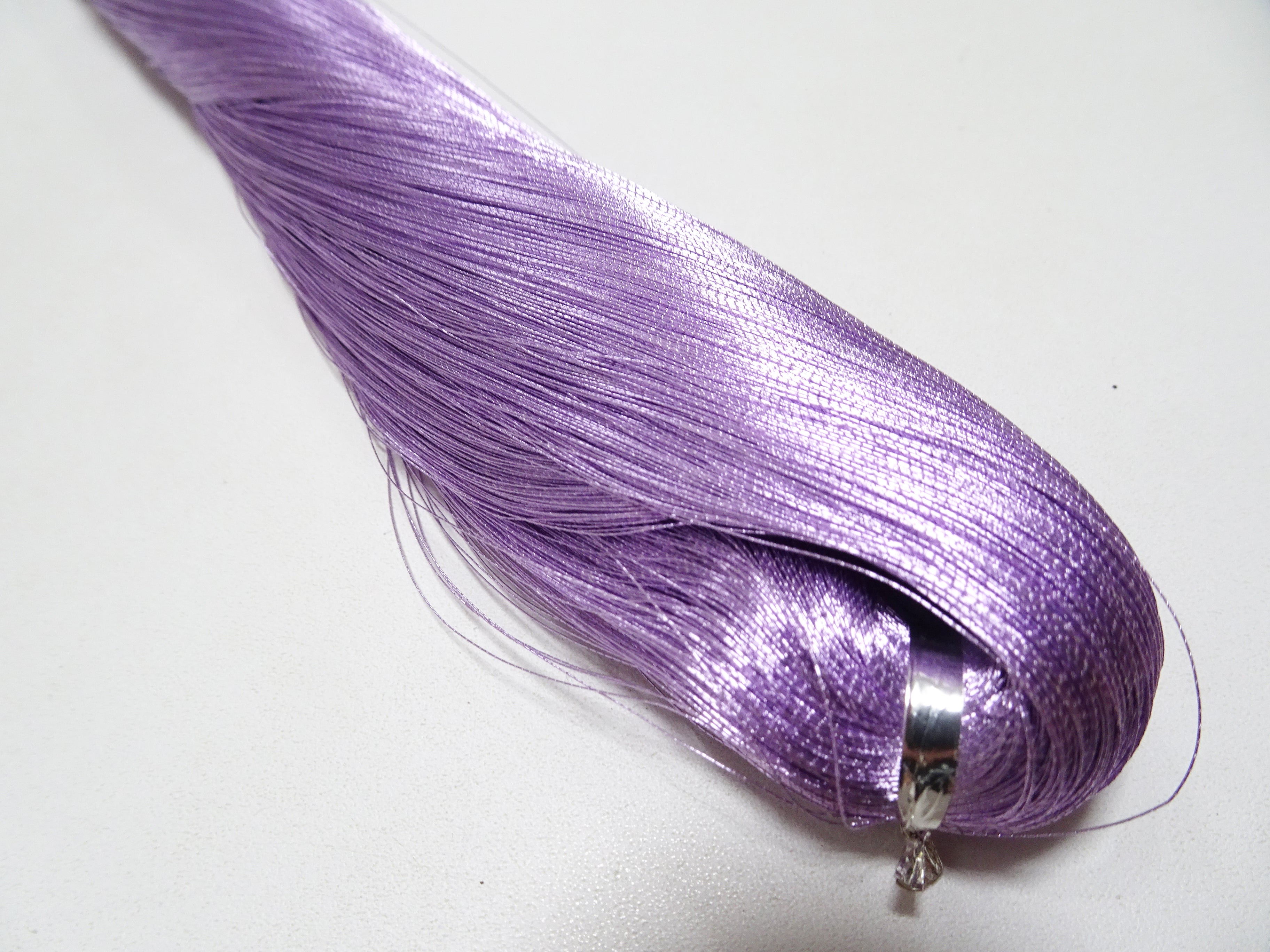 Japanese vintage rare Superb pure silver leaf thread color