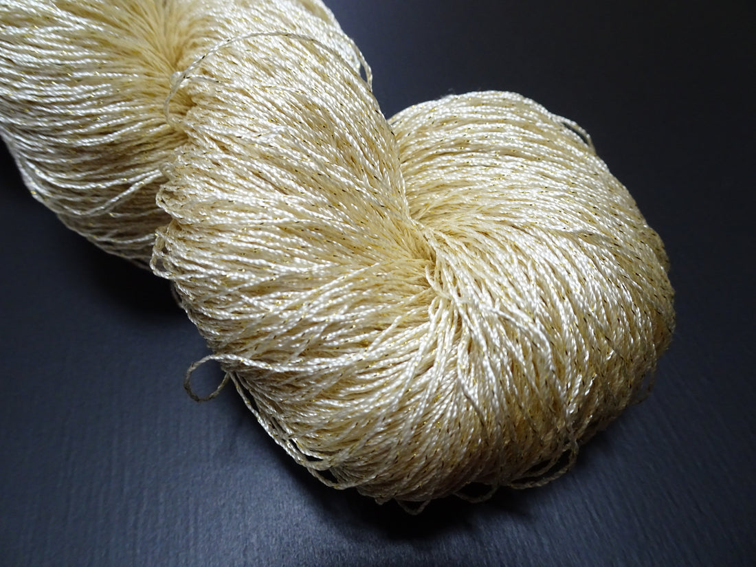 Japanese Vintage High Class Rare Silk Thread Mixture of Gold embroidery 17687