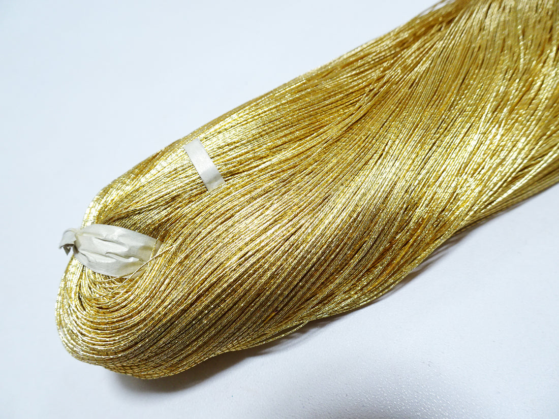 Special price!Japanese Vintage Gold leaf thread embroidery 12387 1000M  0.30mm