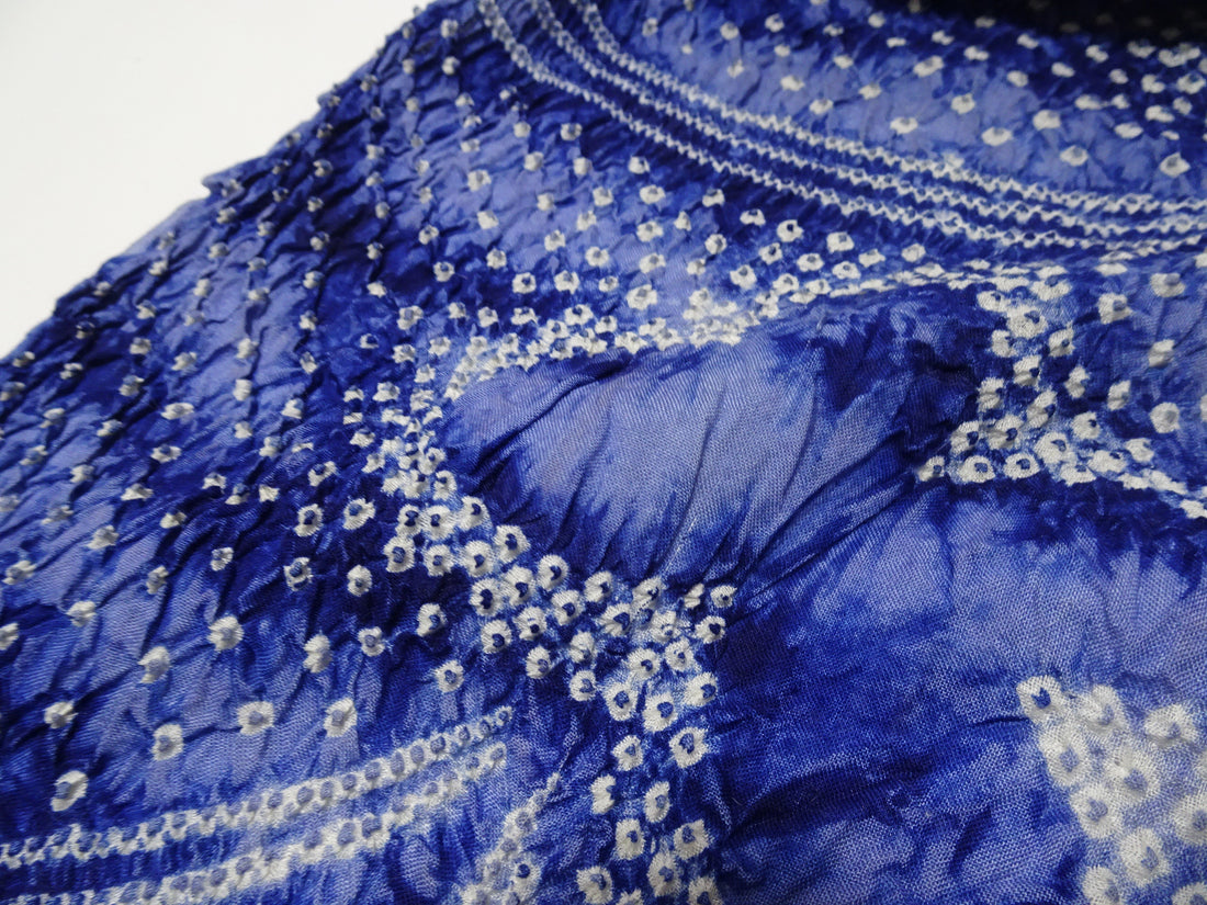 Japanese Vintage Cotton Bolt Arimatsu Narumi Shibori Indigo Dye 11609