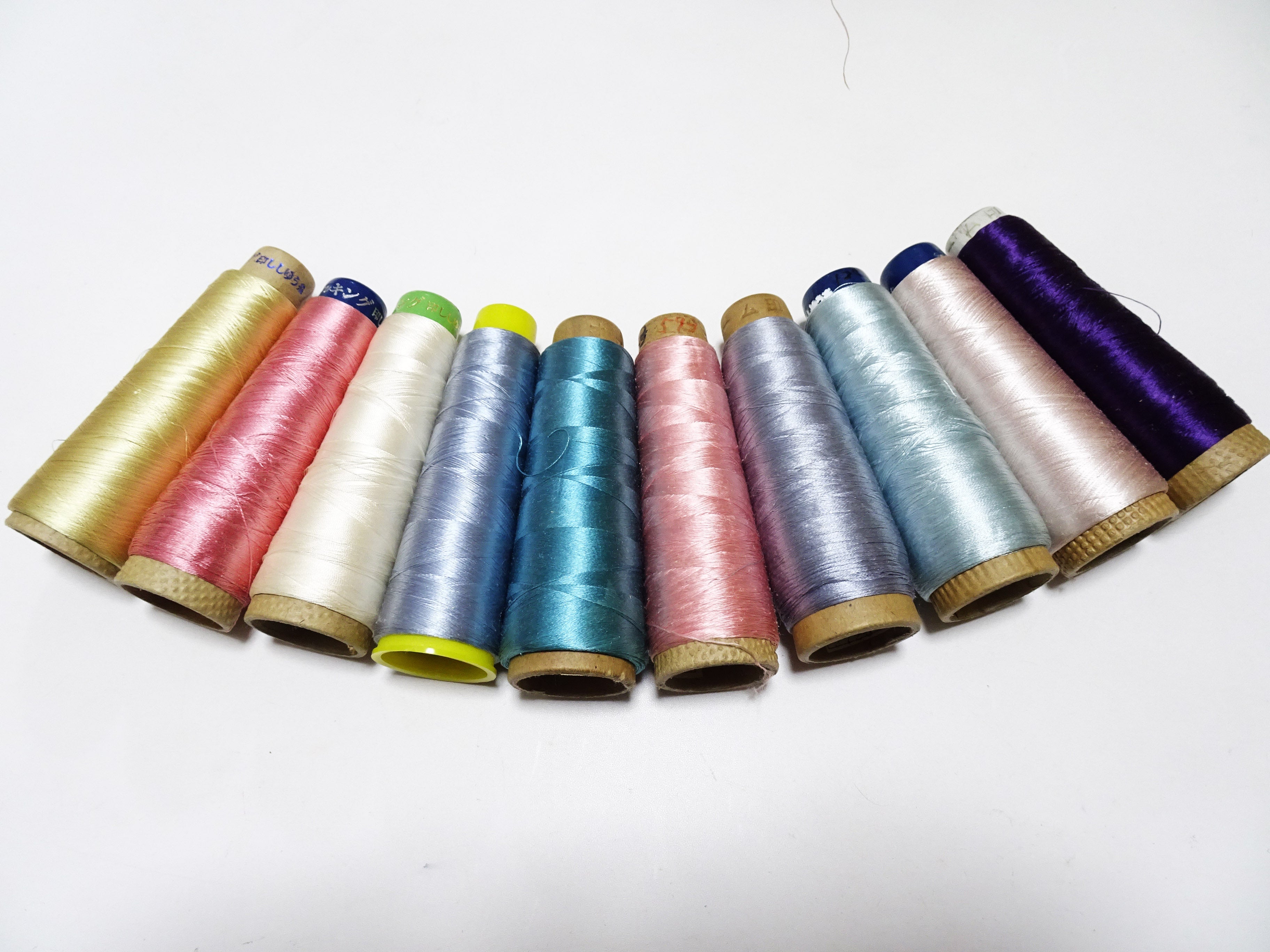 Special Price!! Japanese vintage silk thread 10sets embroidery Over 6,000 meters  16358