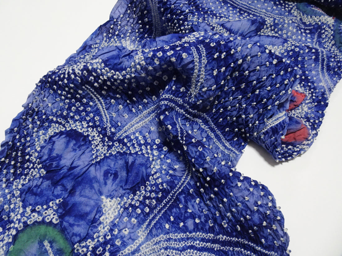 Japanese Vintage Cotton Bolt Arimatsu Narumi Shibori Indigo Dye 11609