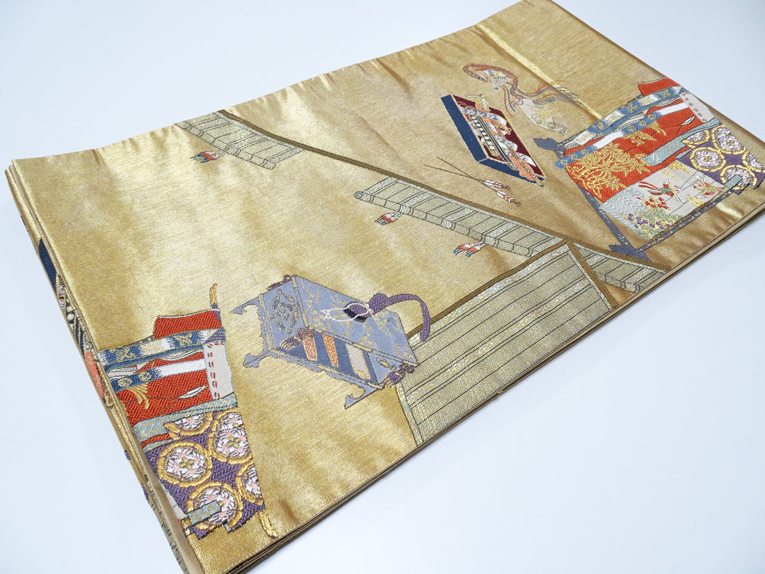 Japanese Kimono Silk Fukuro Woven Sword & Kimono (tagasode) Pattern 12178