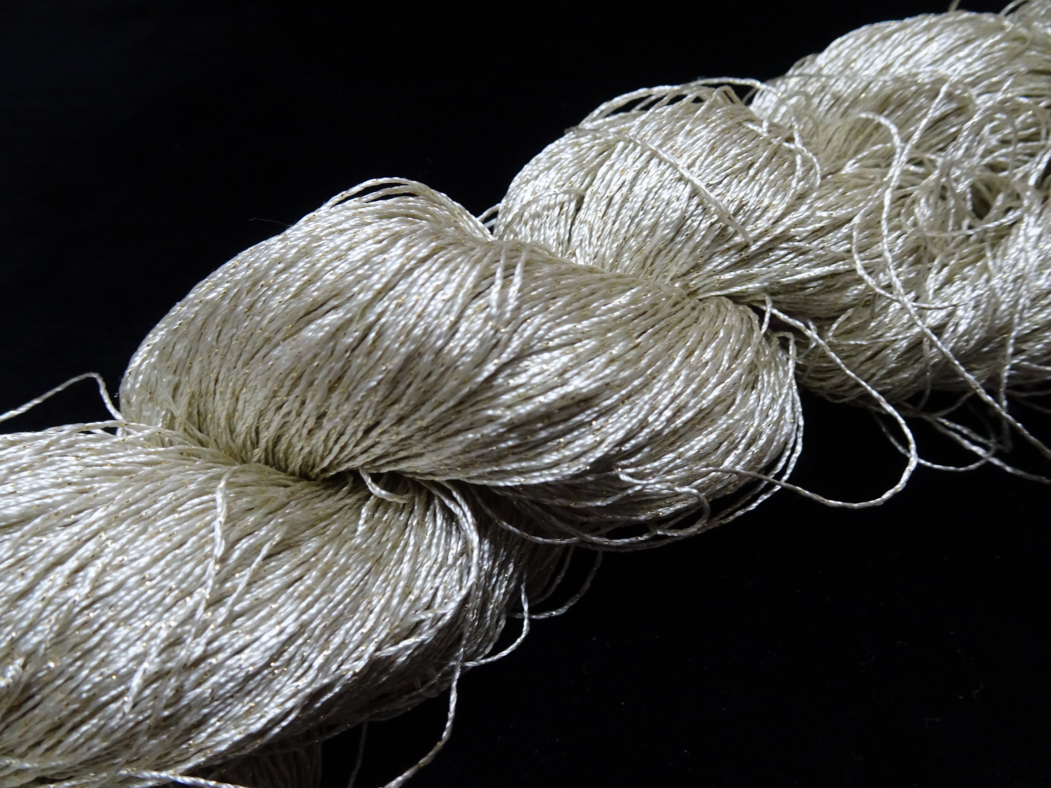 Japanese Vintage High Class Rare Silk Thread Mixture of Gold embroidery 17890