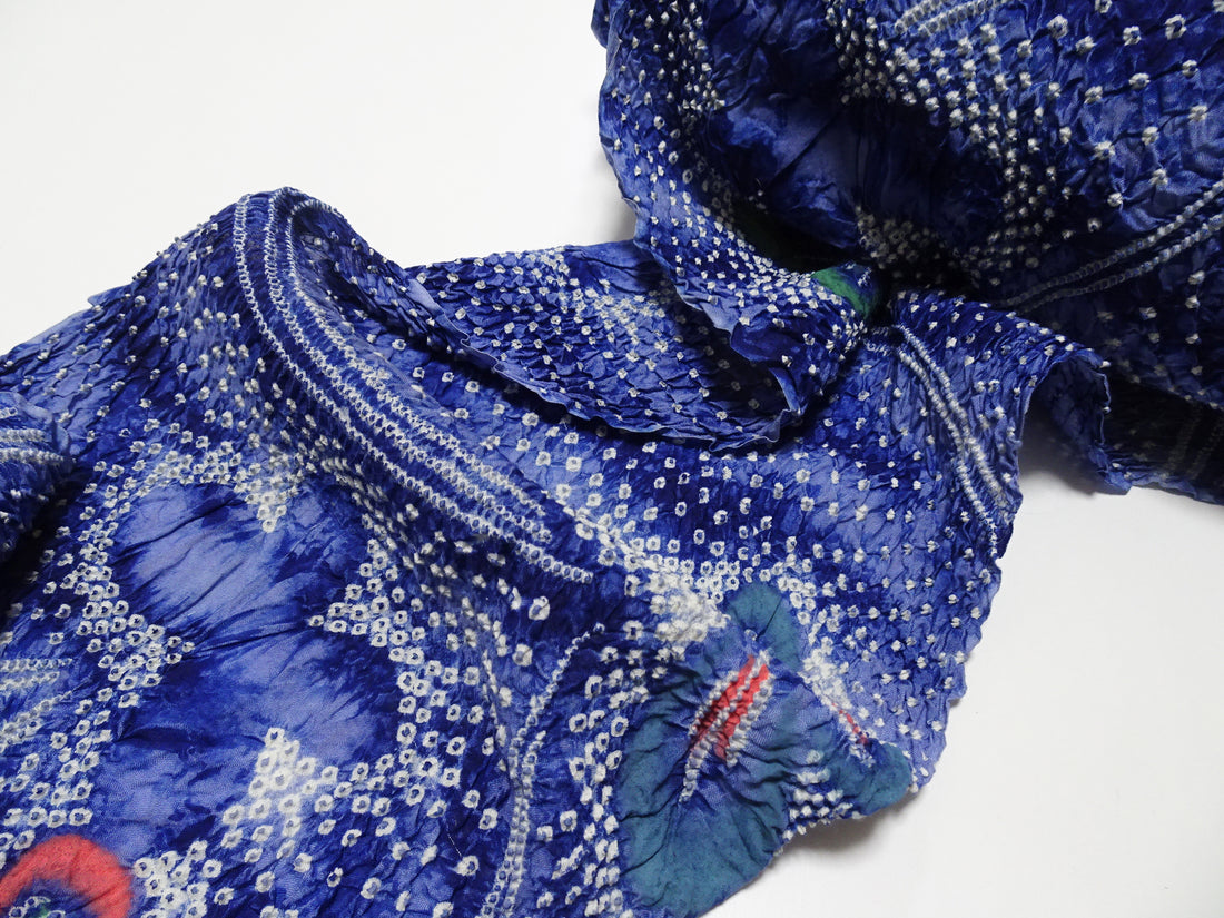 Japanese Vintage Cotton Bolt Arimatsu Narumi Shibori Indigo Dye 11609