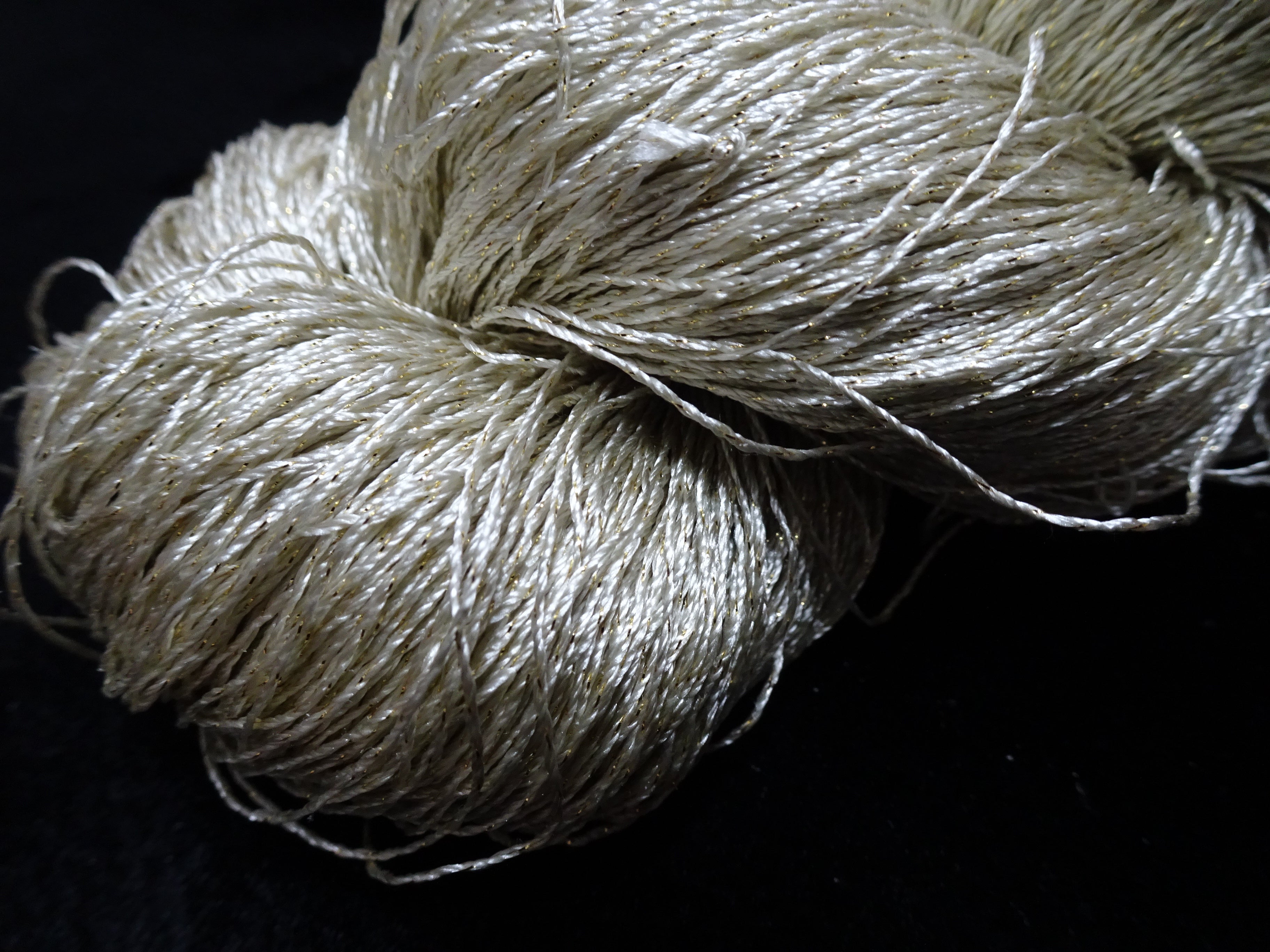 Japanese Vintage High Class Rare Silk Thread Mixture of Gold embroidery 17890