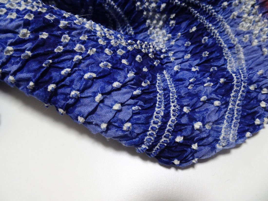 Japanese Vintage Cotton Bolt Arimatsu Narumi Shibori Indigo Dye 11609