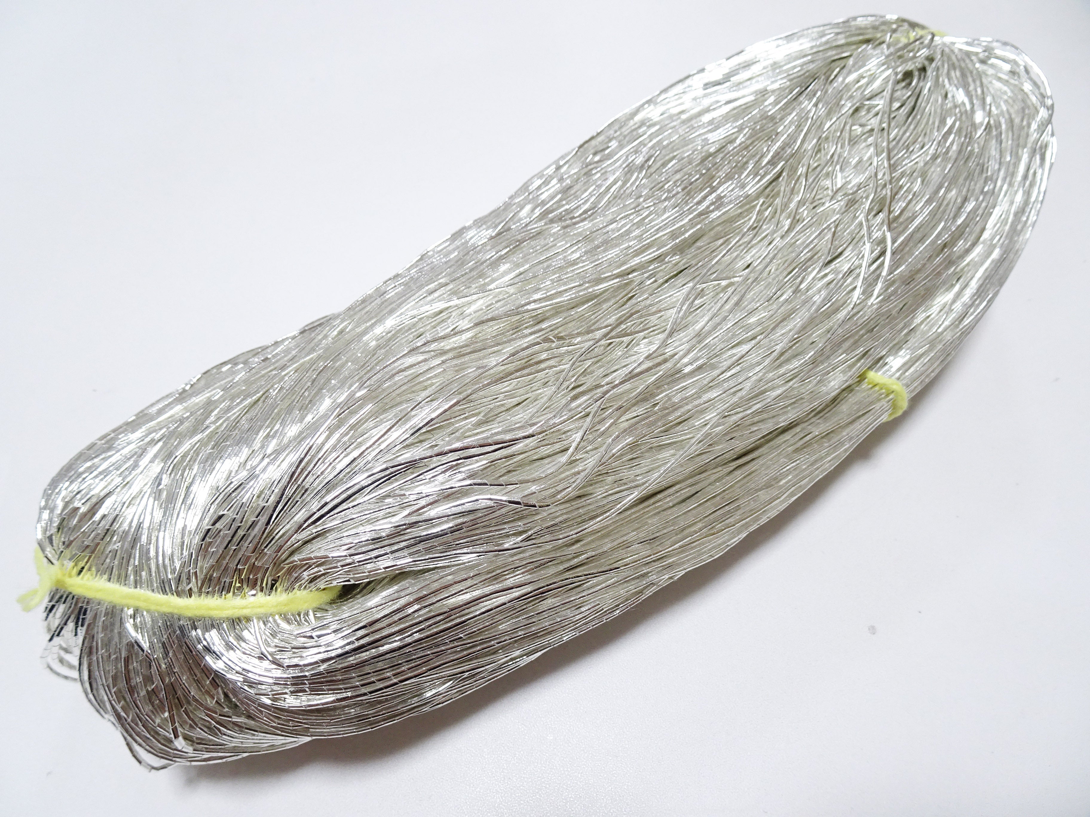 Japanese Vintage Real Silver Leaf Thread Kinkoma Embroidery S16  0.95mm