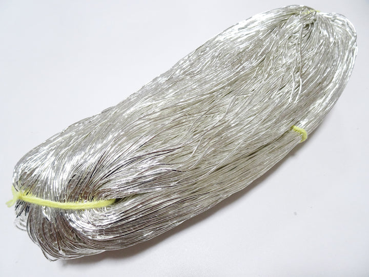 Japanese Vintage Real Silver Leaf Thread Kinkoma Embroidery S16  0.95mm